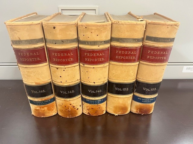 Lot of 5 Federal Reporter Antique Law Books 1900s Vols 145 148 149 152 153
