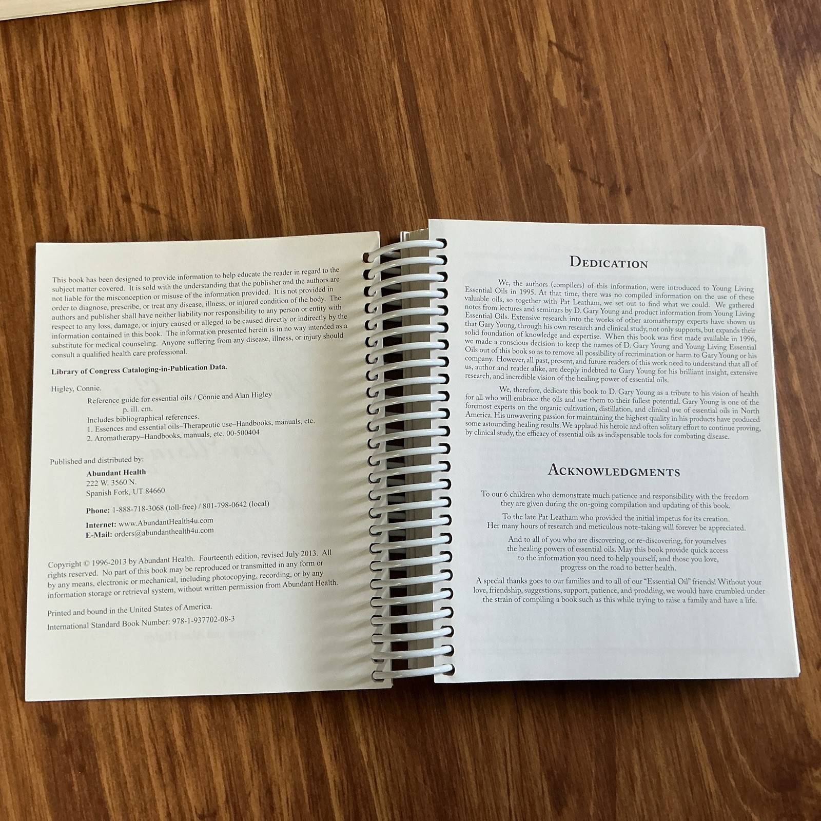 Quick Reference Guide for Using Essential Oils by Connie & Alan Higley 2013 ed