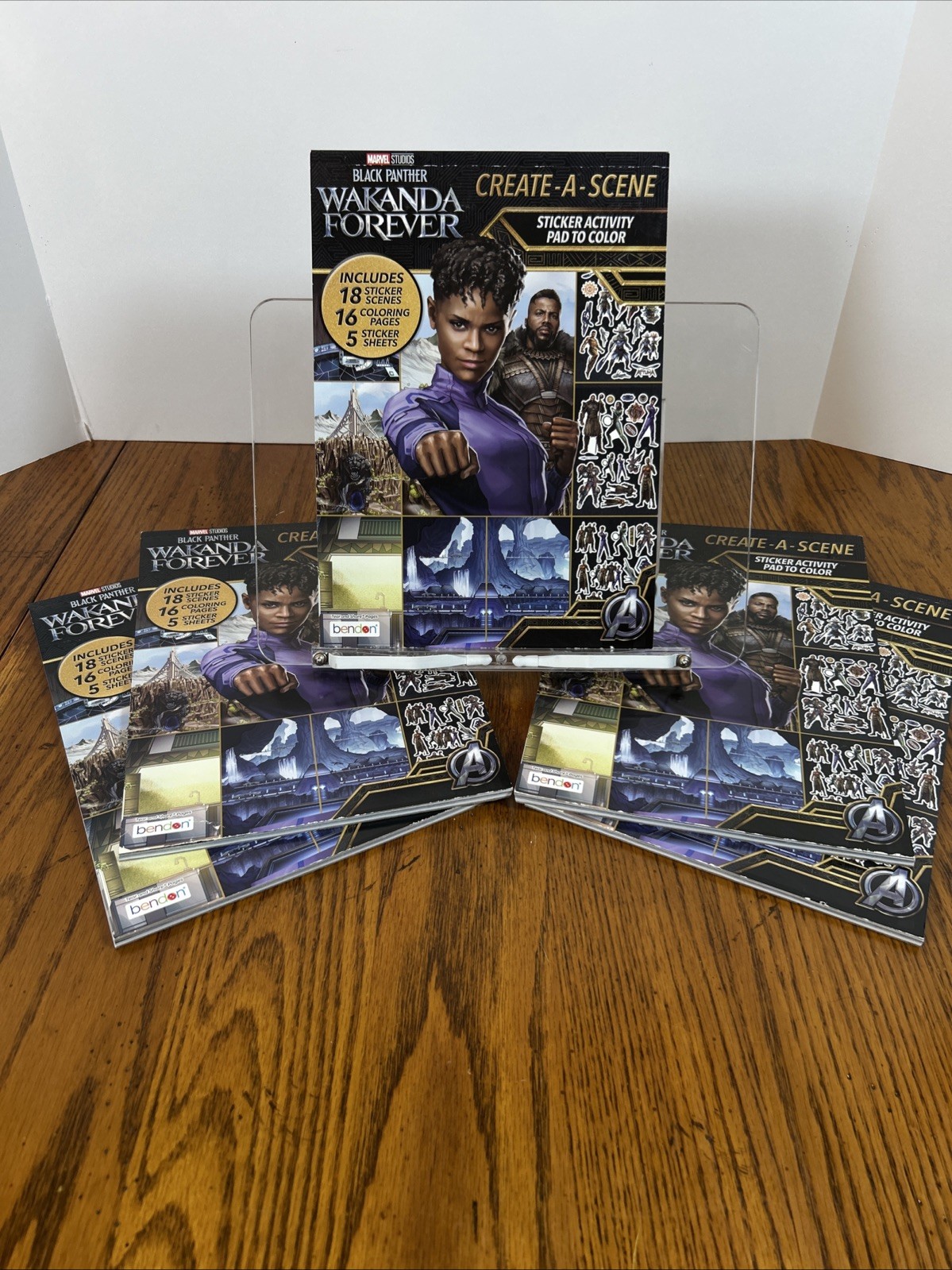 5 Marvel Studios Black Panther Wakanda Forever Create-A-Scene Complete EUC *Read