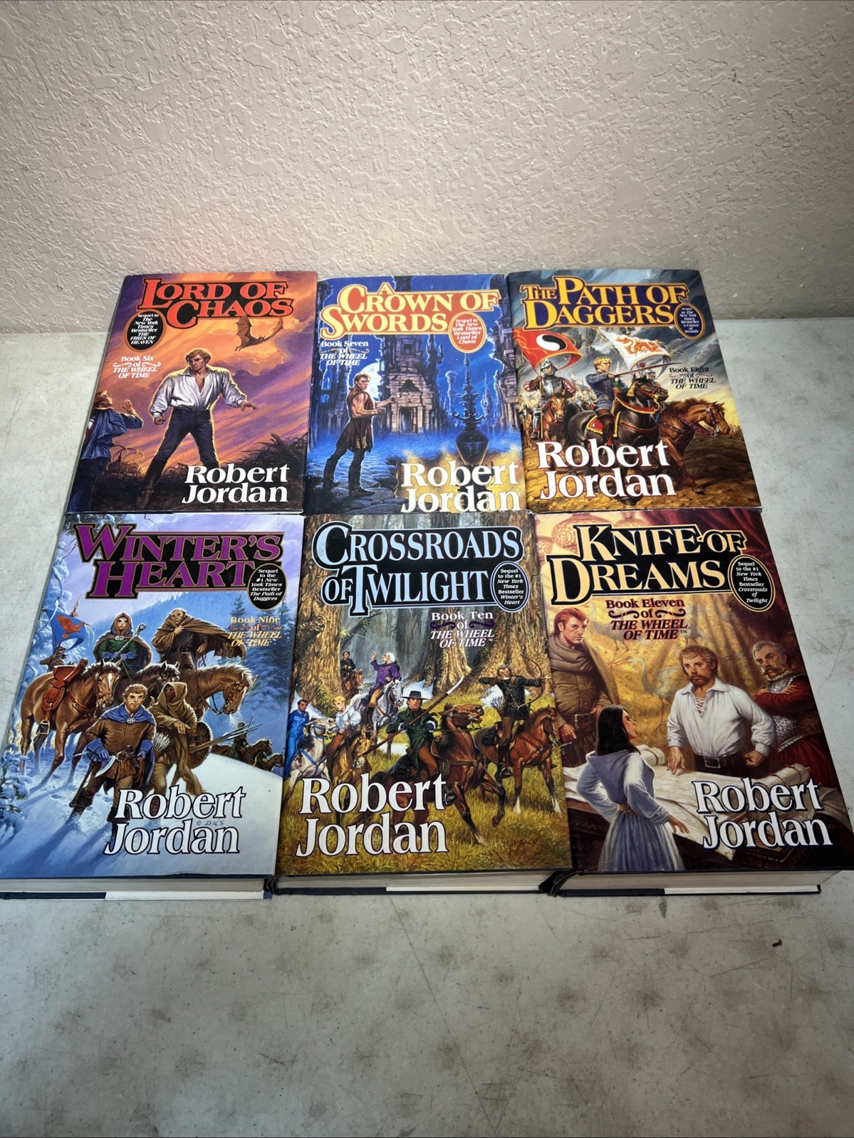 Wheel Of Time Robert Jordan Complete Set Of 15 – All But 1 First Edition