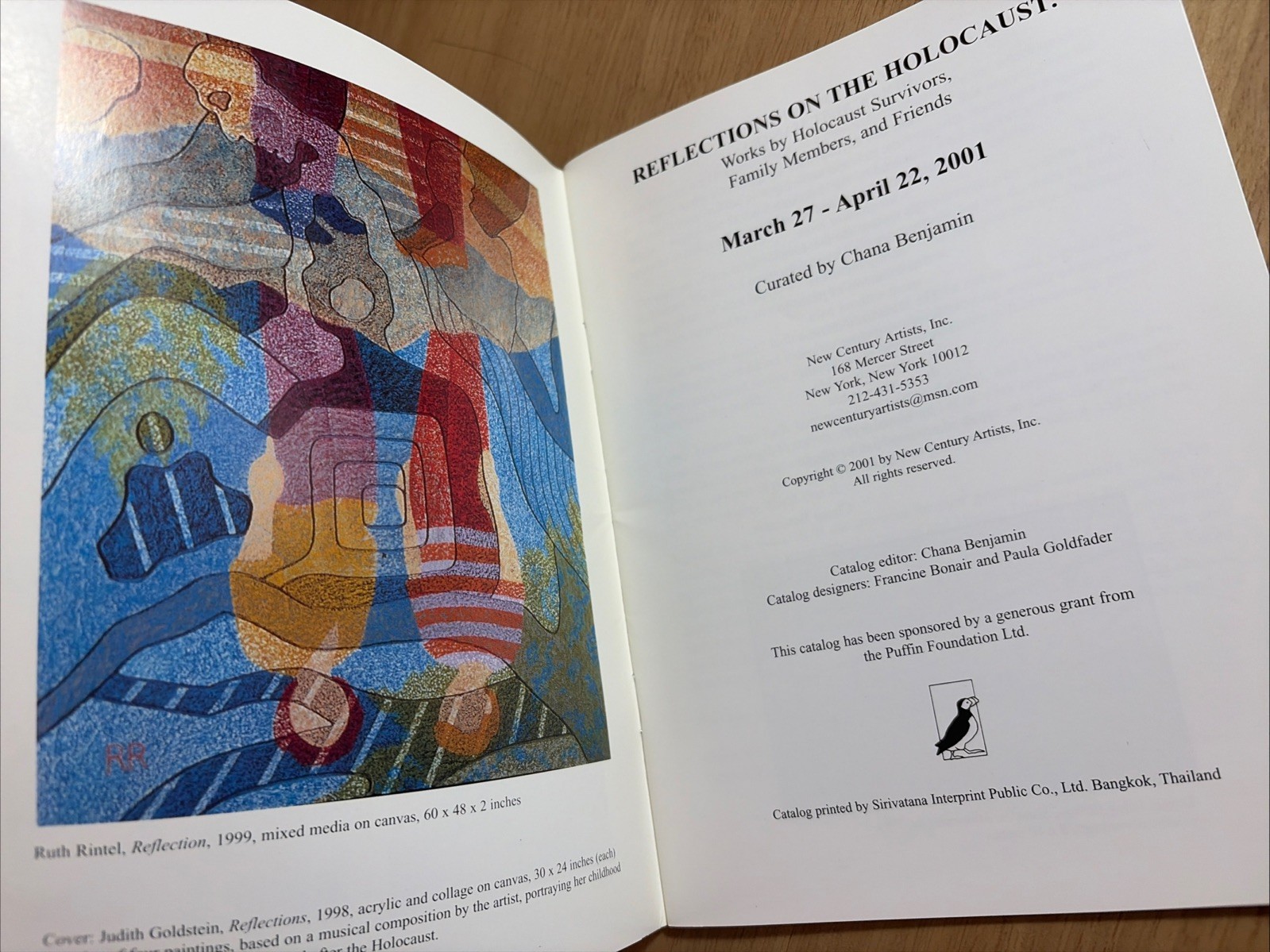 Reflections on the Holocaust 2001 Art Catalog Poetry Essays Survivors VG