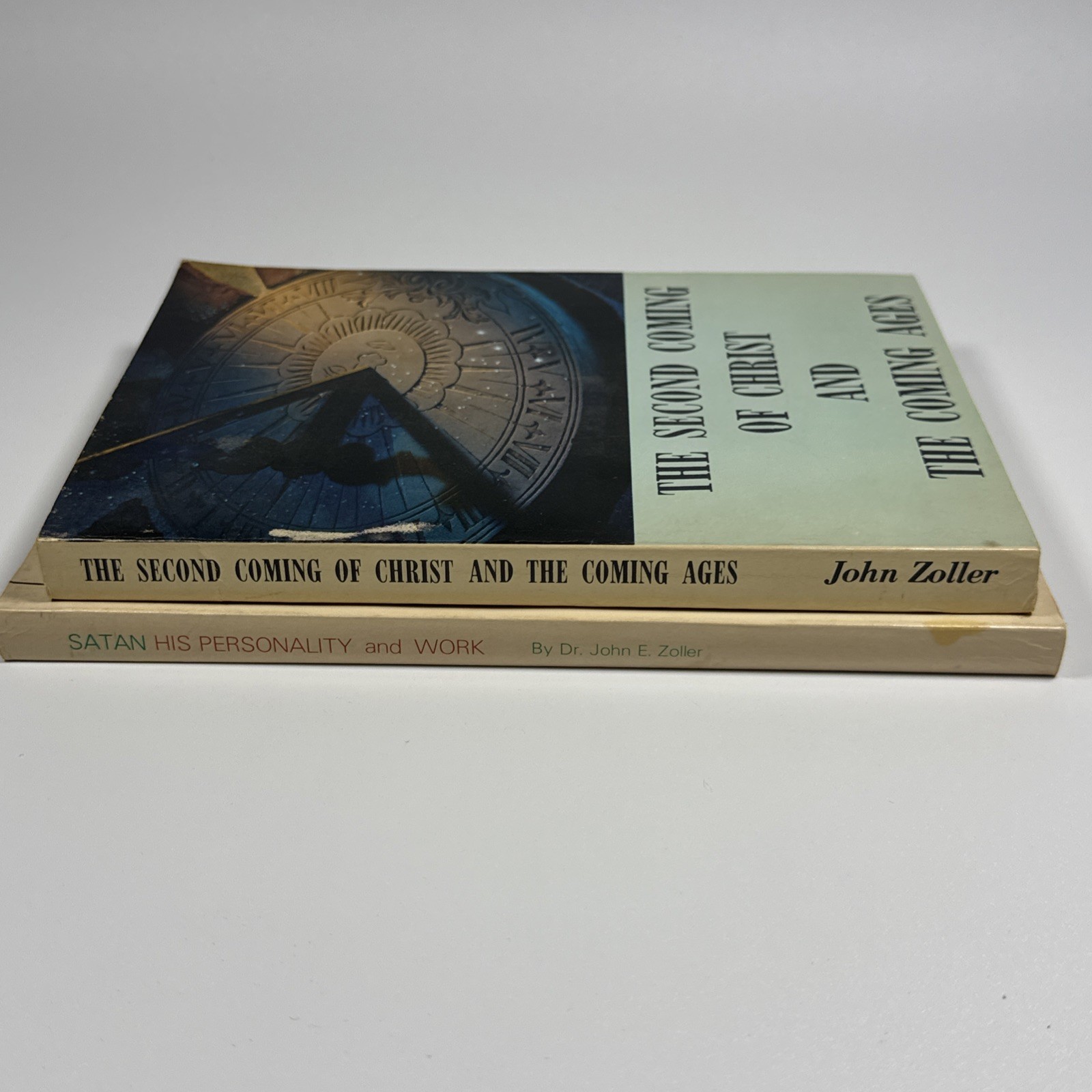 Satan His Personality & Work AND Second Coming Of Christ Lot Of 2 Zoller 1974