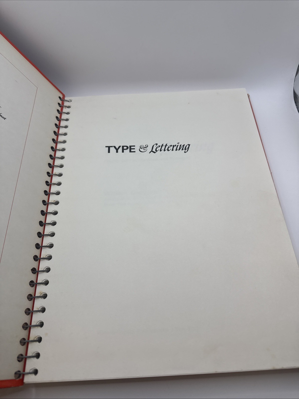 1966 Type & Lettering William Longyear VTG Revised 4th Edition Spiral Bound HC