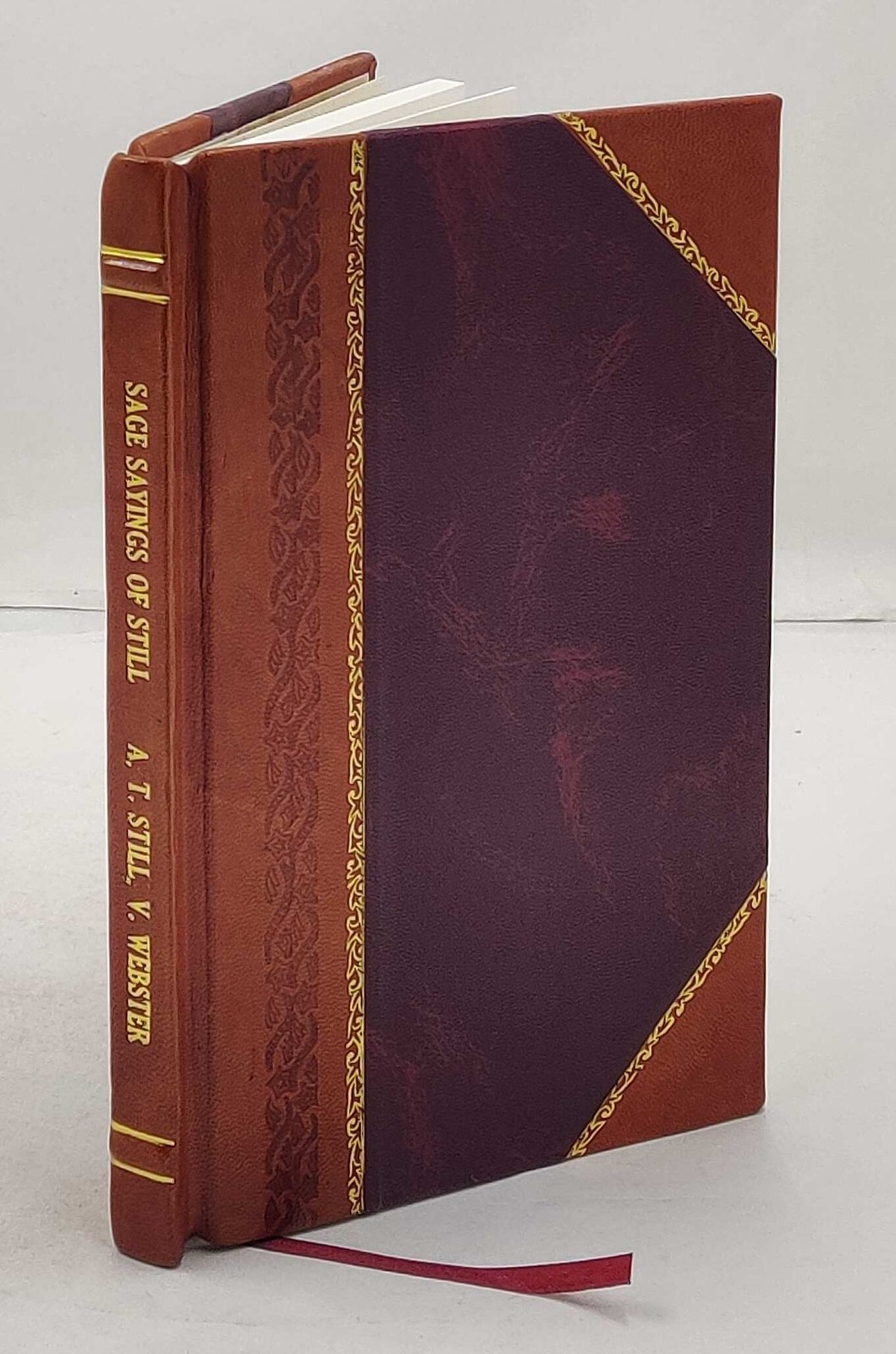 Sage sayings of Still : selected from the writings of Dr. A.T. S [Leather Bound]