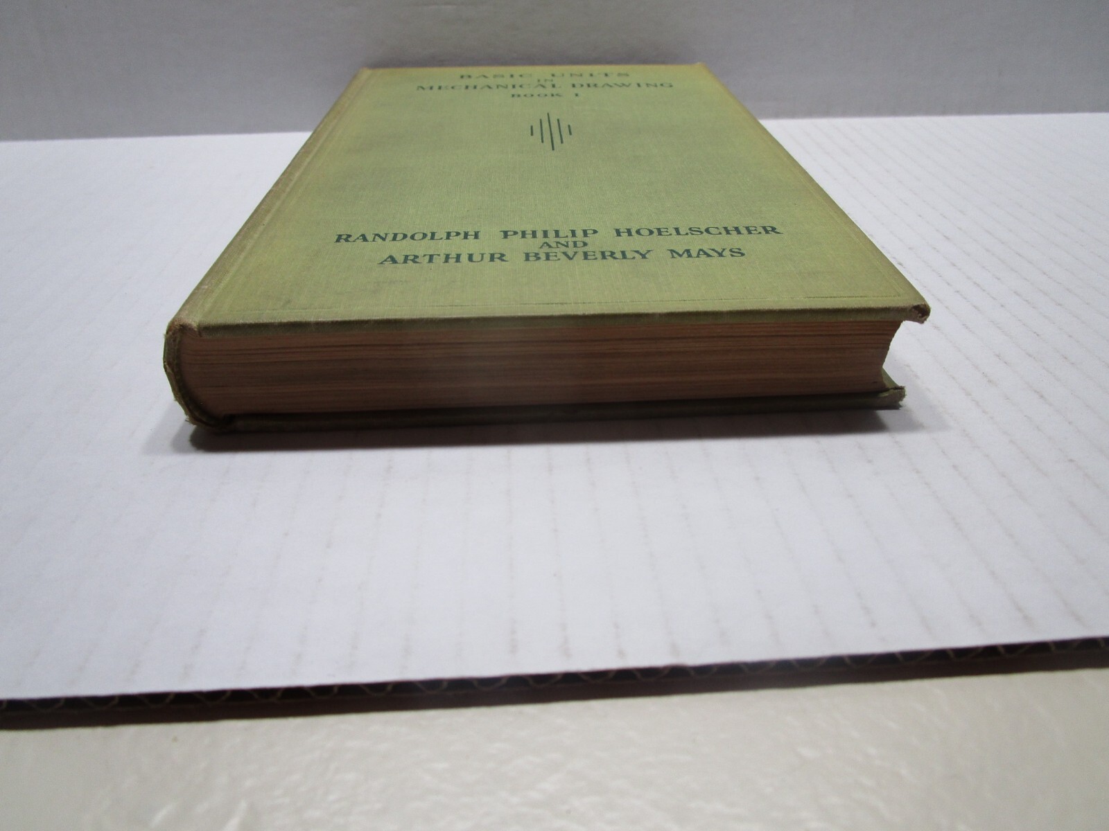 Basic Units In Mechanical Drawing Book 1 – Hoelscher and Mays – 1933 Hard Cover