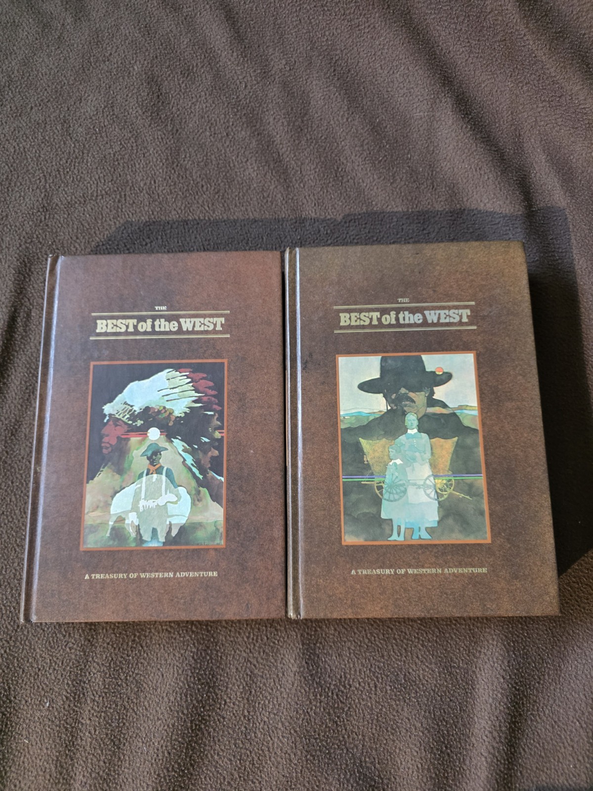 Best of The West Vol 1 & 2 Readers Digest Treasury of Western Adventure 1976 HC