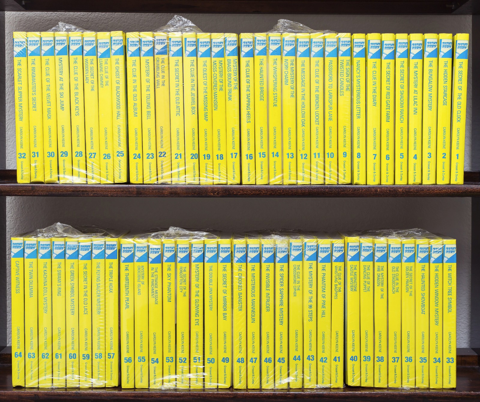 NANCY DREW Mystery Stories Complete Set 1-56 + 57 58 59 60 61 62 63 64 KEENE π
