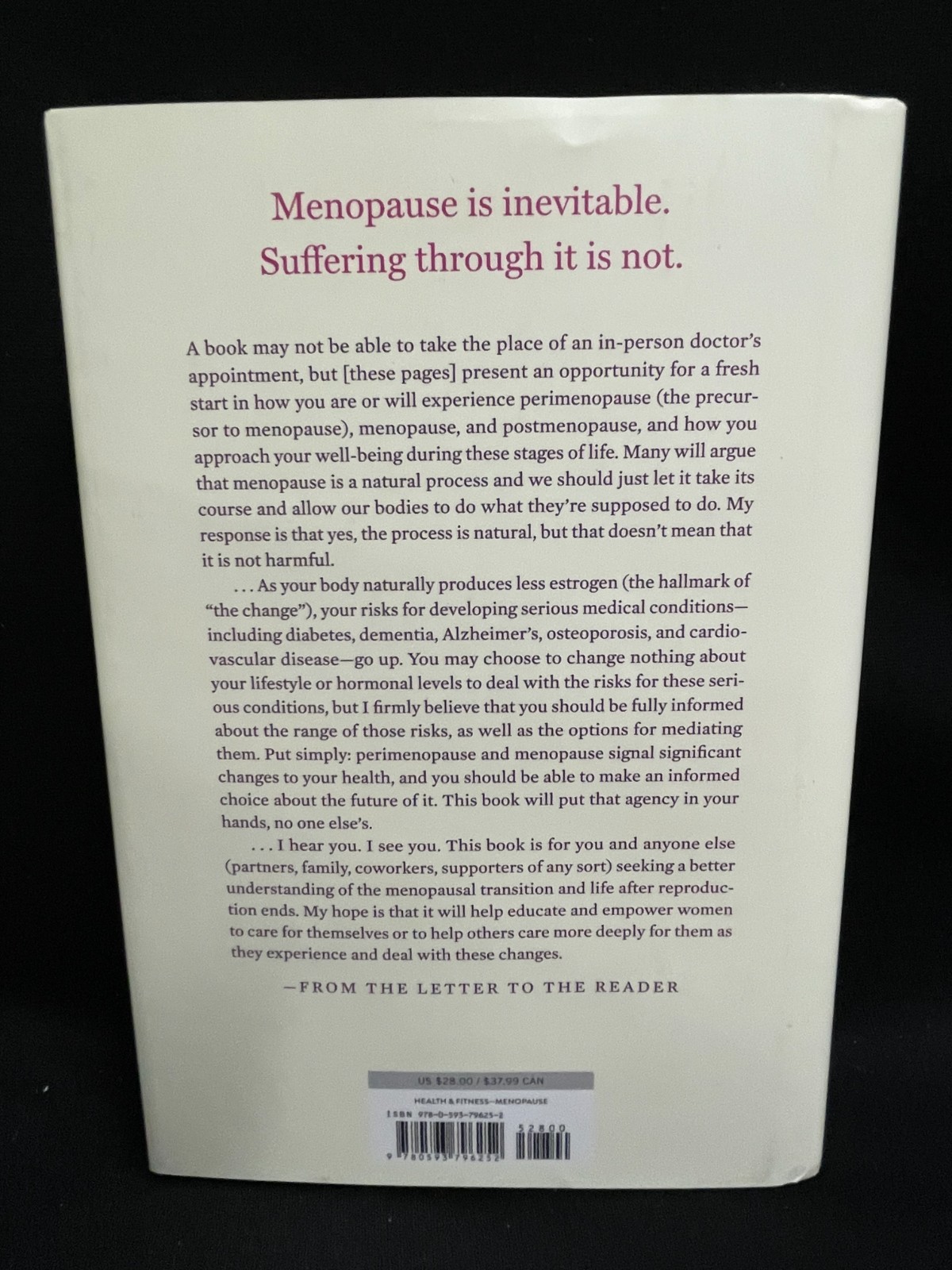 THE NEW MENOPAUSE – Mary Claire Haver, MD [Hardcover] MN5566