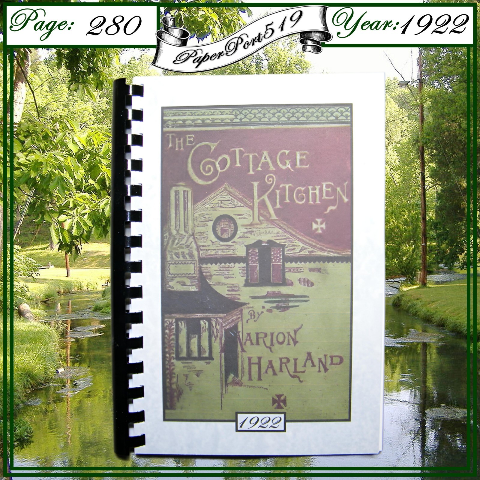 1922 The cottage kitchen Cook Book Practical And Inexpensive Recipes 280 Pages