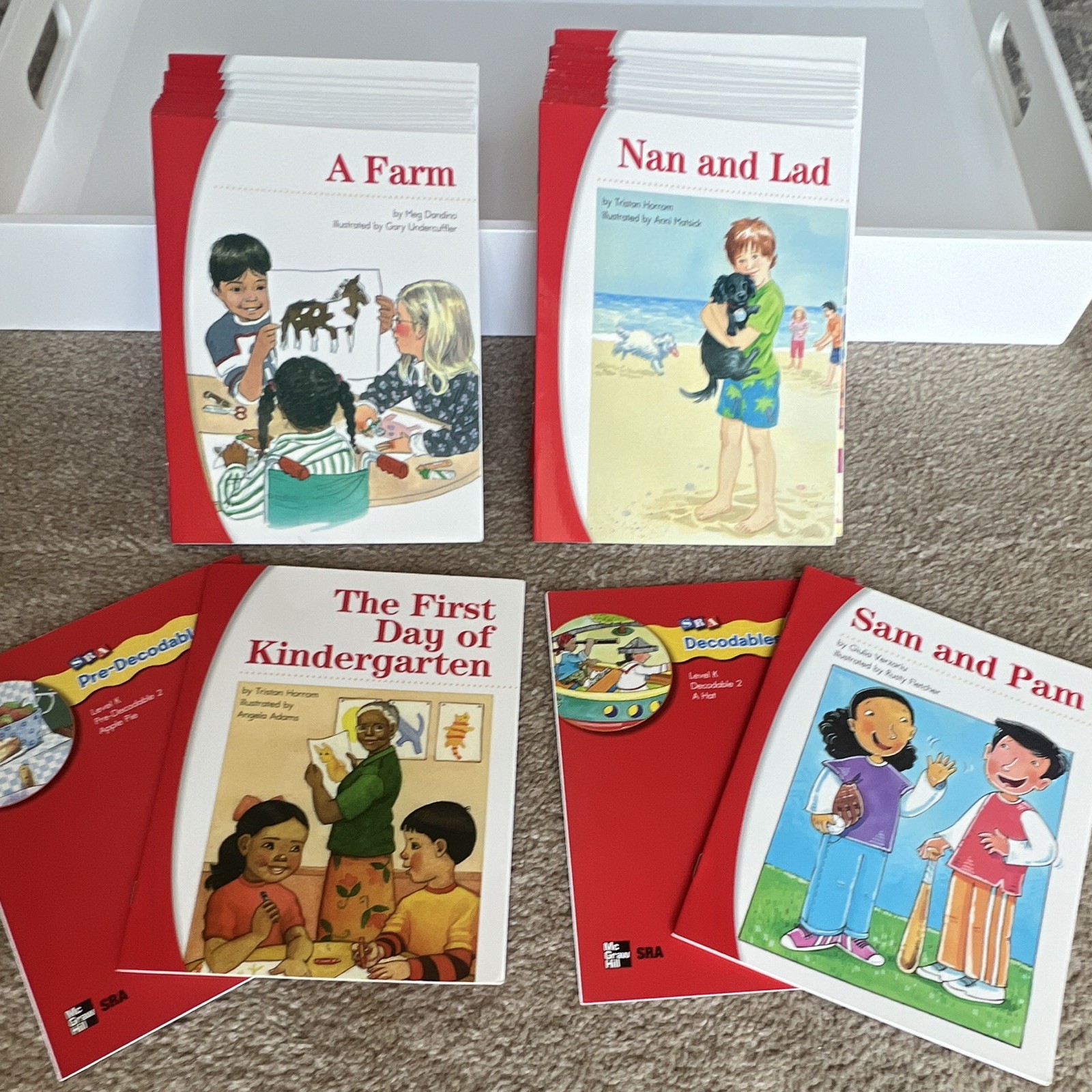 SRA Level K Reading Books Lot 35 Pre-Decodables & Decodables Complete Set