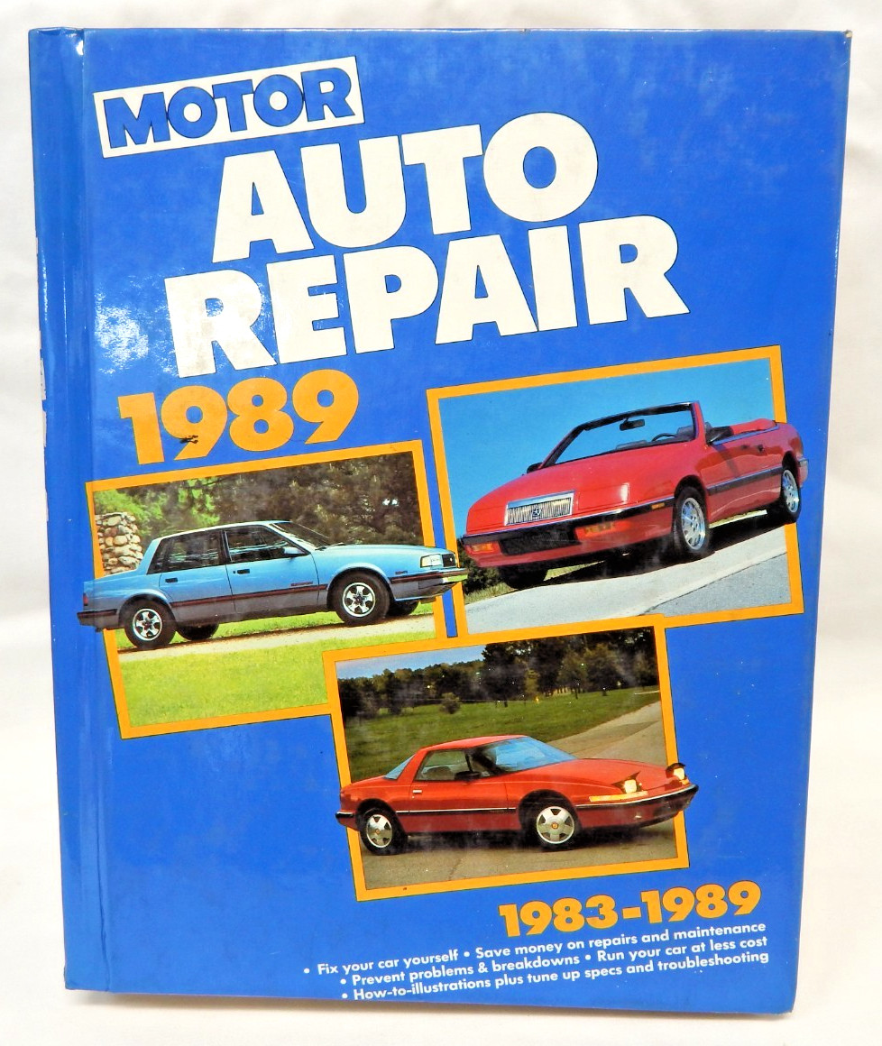 Motor Auto Repair Car Manual 1983 to 1989 Lg Hardback Cover