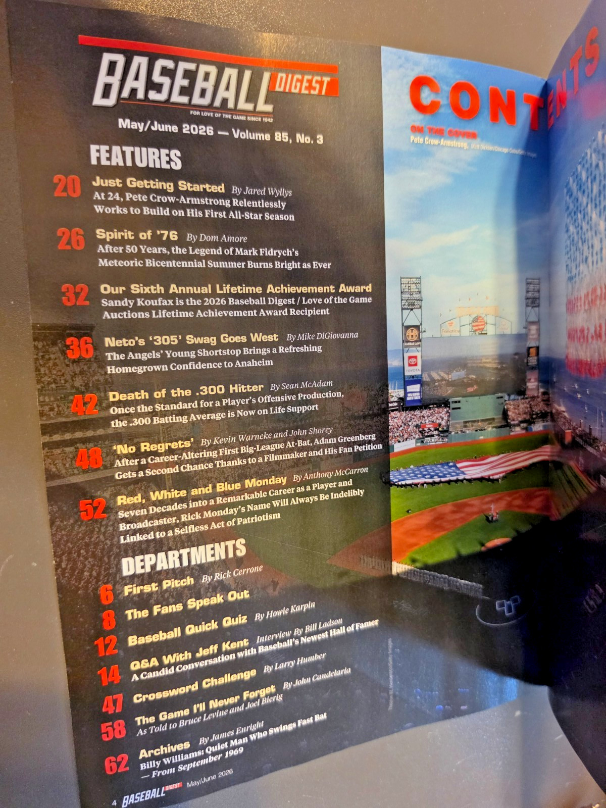 Baseball Digest Magazine -May/June 2026 Issue – Just Getting Started