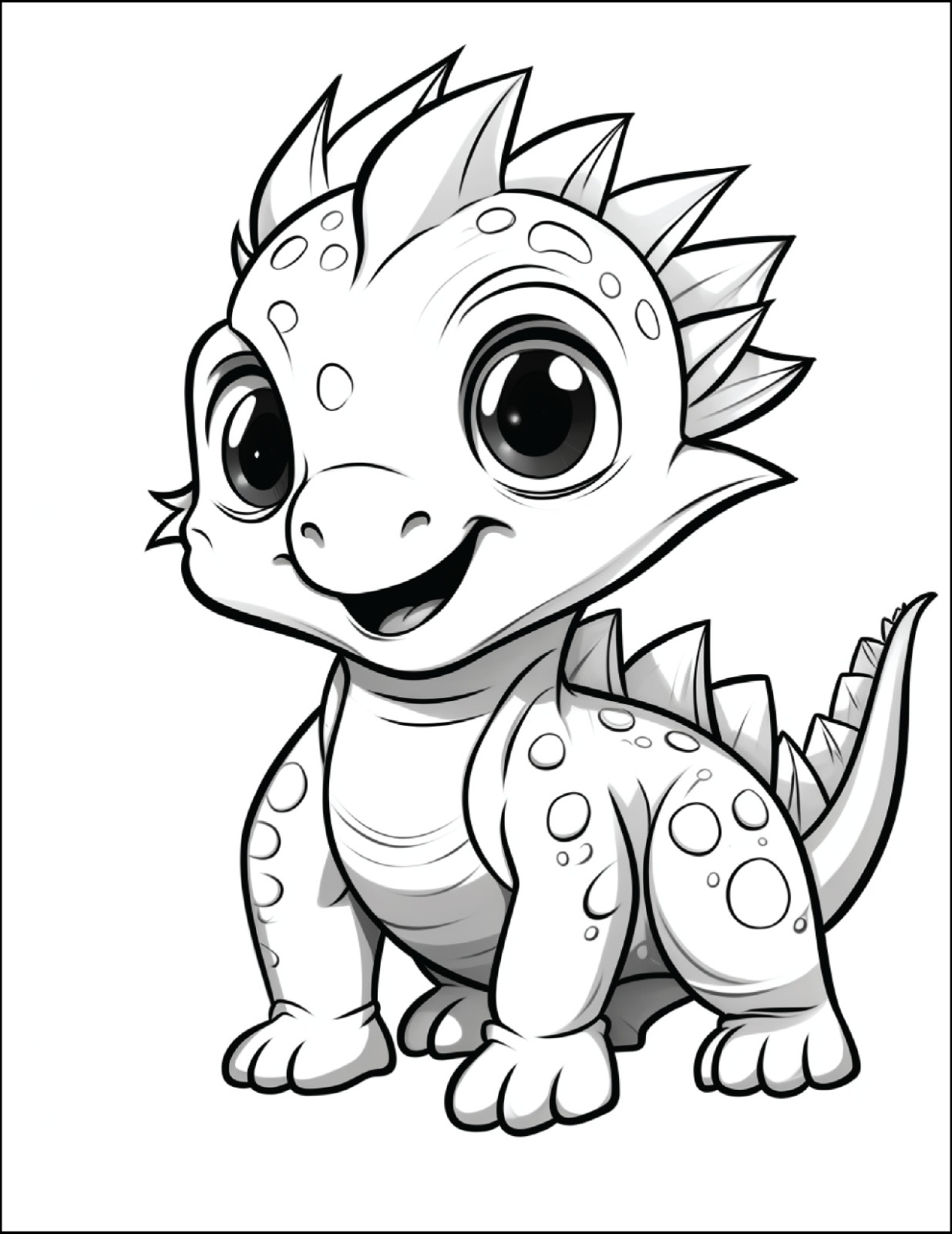 NEw Baby Dinosaur Coloring Book – Fun & 5. Spiral Bound Coloring Book