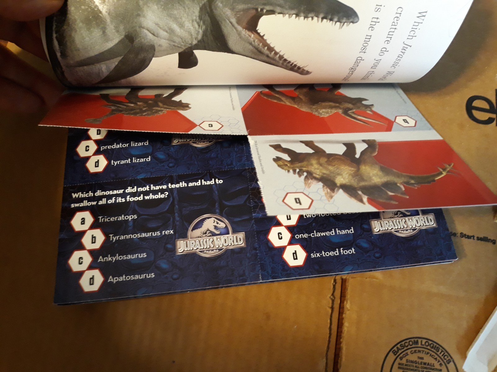 Danger: Dinosaurs! (Jurassic World) by Courtney Carbone (2015, Picture Book)