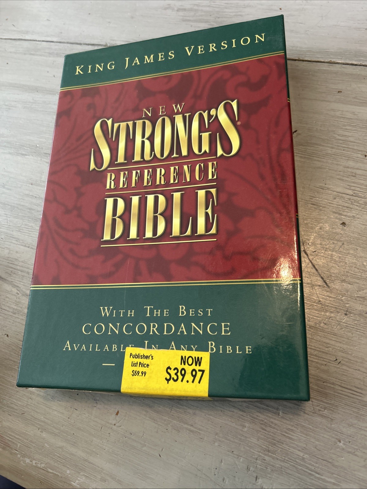 New Strong’s Reference Bible King James Version KJV BONDED LEATHER Nelson 1745