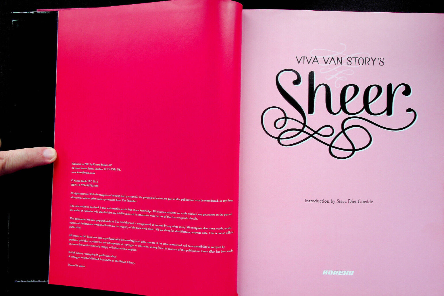 Viva Van Story’s Sheer (2012) – Korero Books – Like New