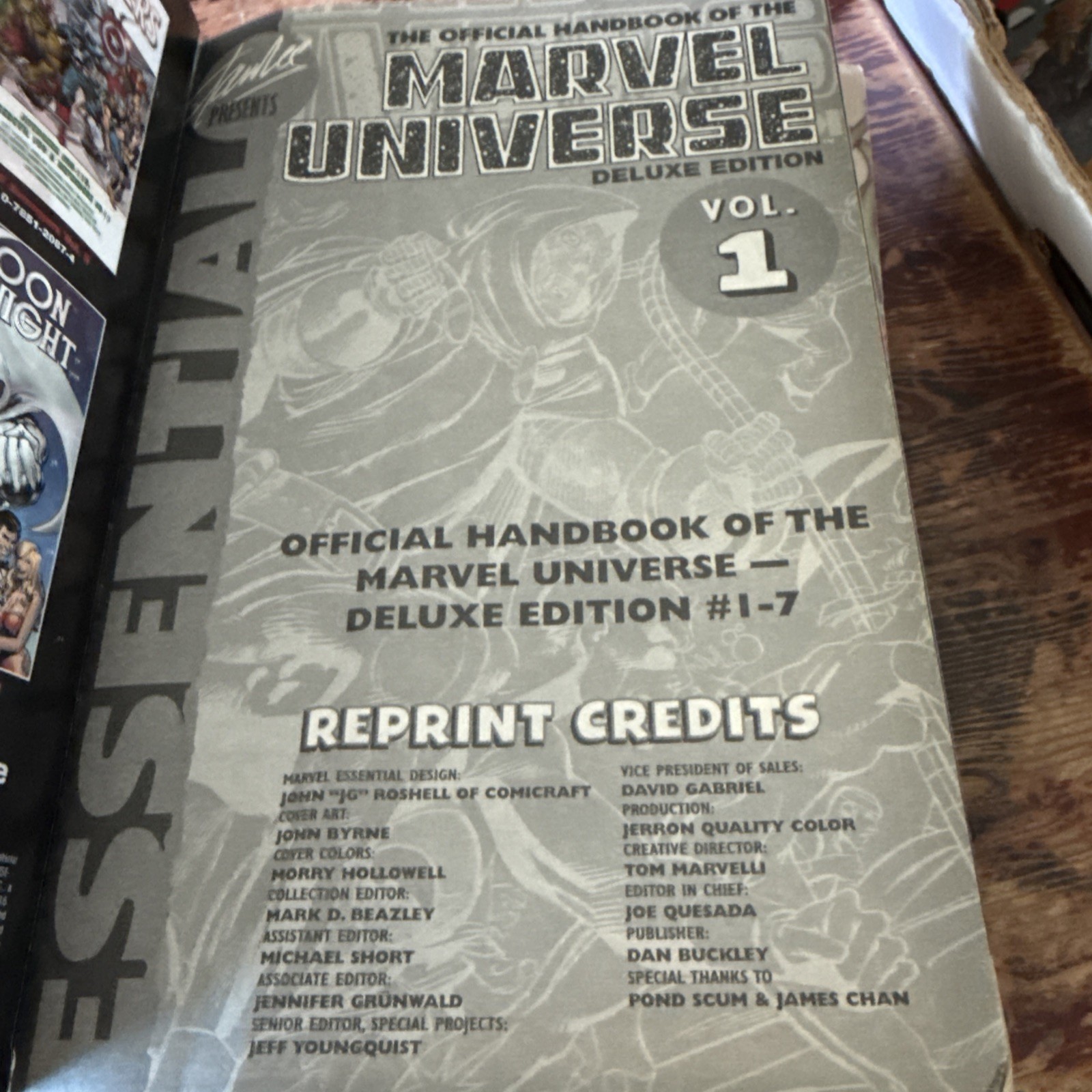 The Official Handbook of the Marvel Universe Deluxe Edition Vol 1 & 2, PBs