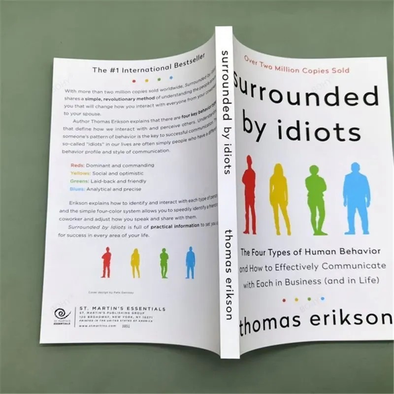 English Book Bestseller Novel Surrounded By Idiots The Four Types of Human