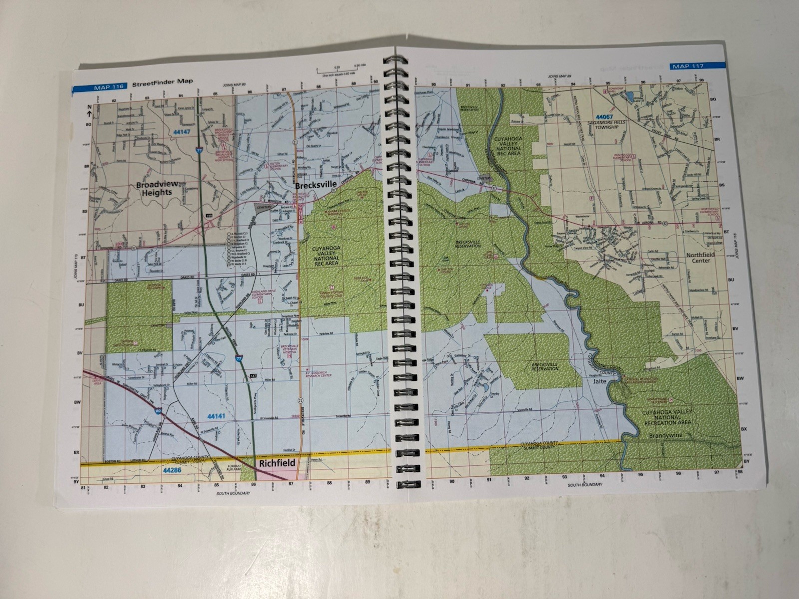 Cleveland Ohio Street Guide 2002 Rand McNally Atlas OH Road Map Streetfinder