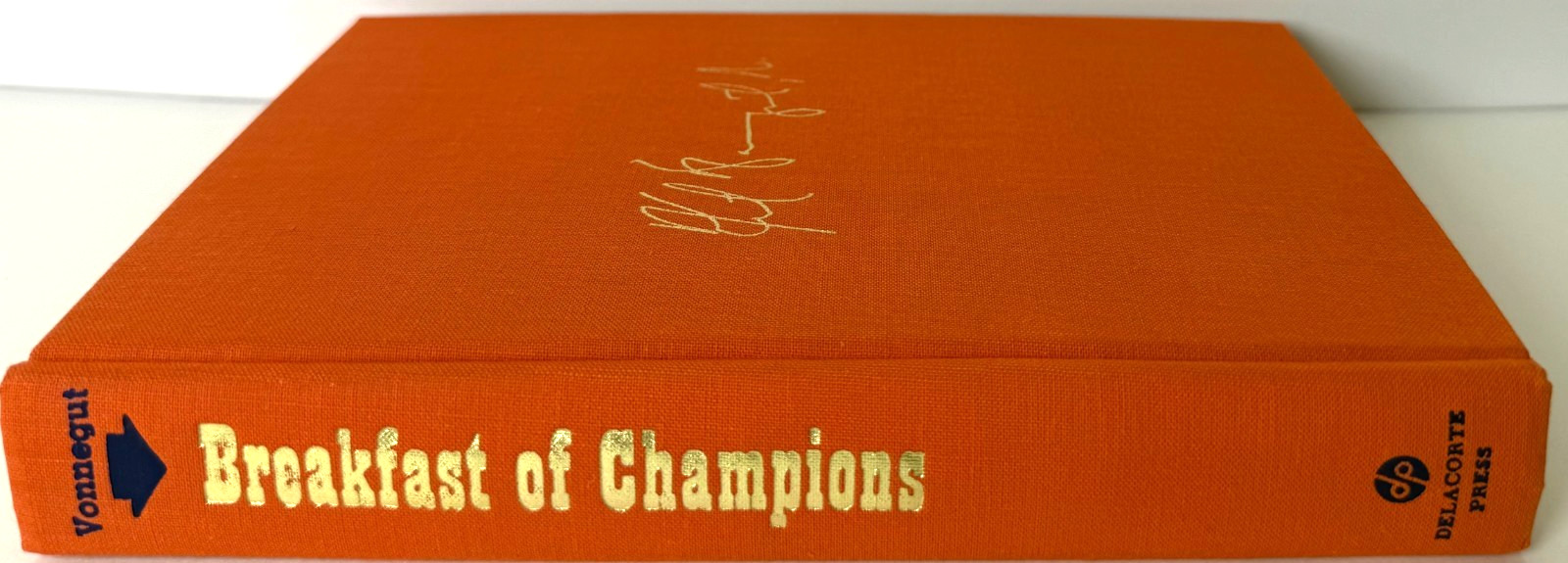 Breakfast of Champions, Kurt Vonnegut 1973 HCDJ 2nd printing in Mylar, Fine