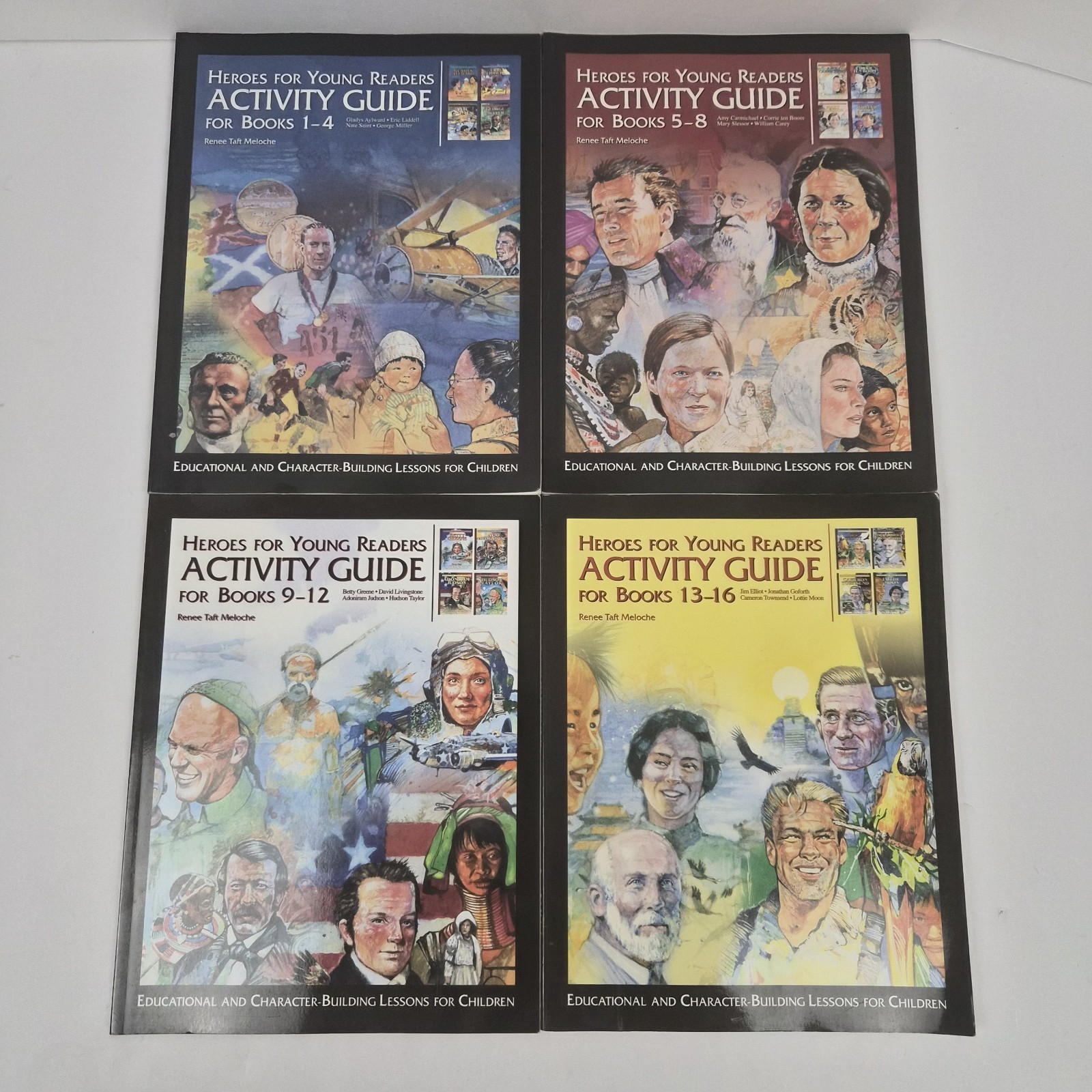 YWAM Heroes for Young Readers Activity Guides Complete Set Books 1-16 Unused