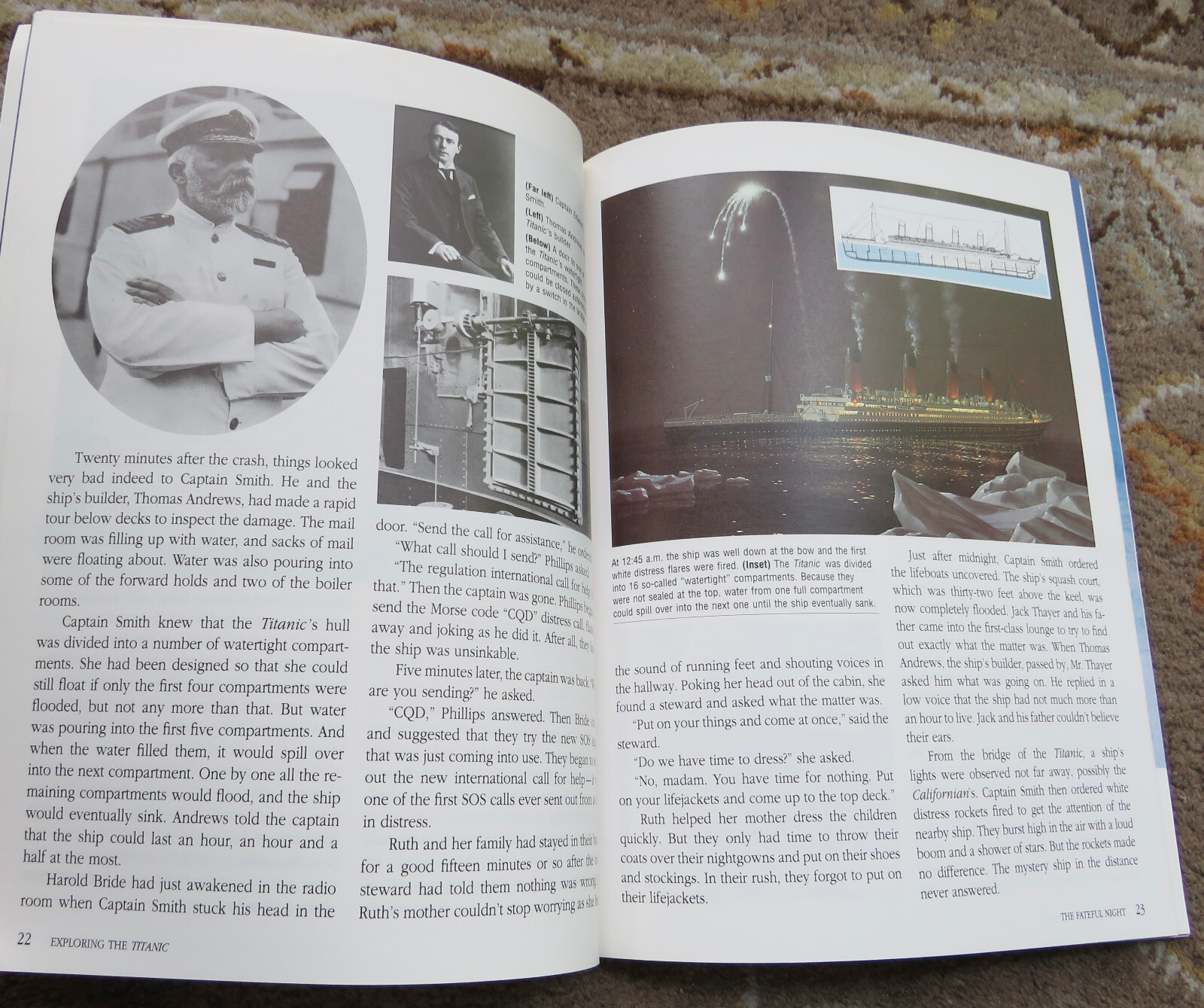 5 books Exploring the Titanic by Robert D. Ballard, T is for Titanic, Titanicat