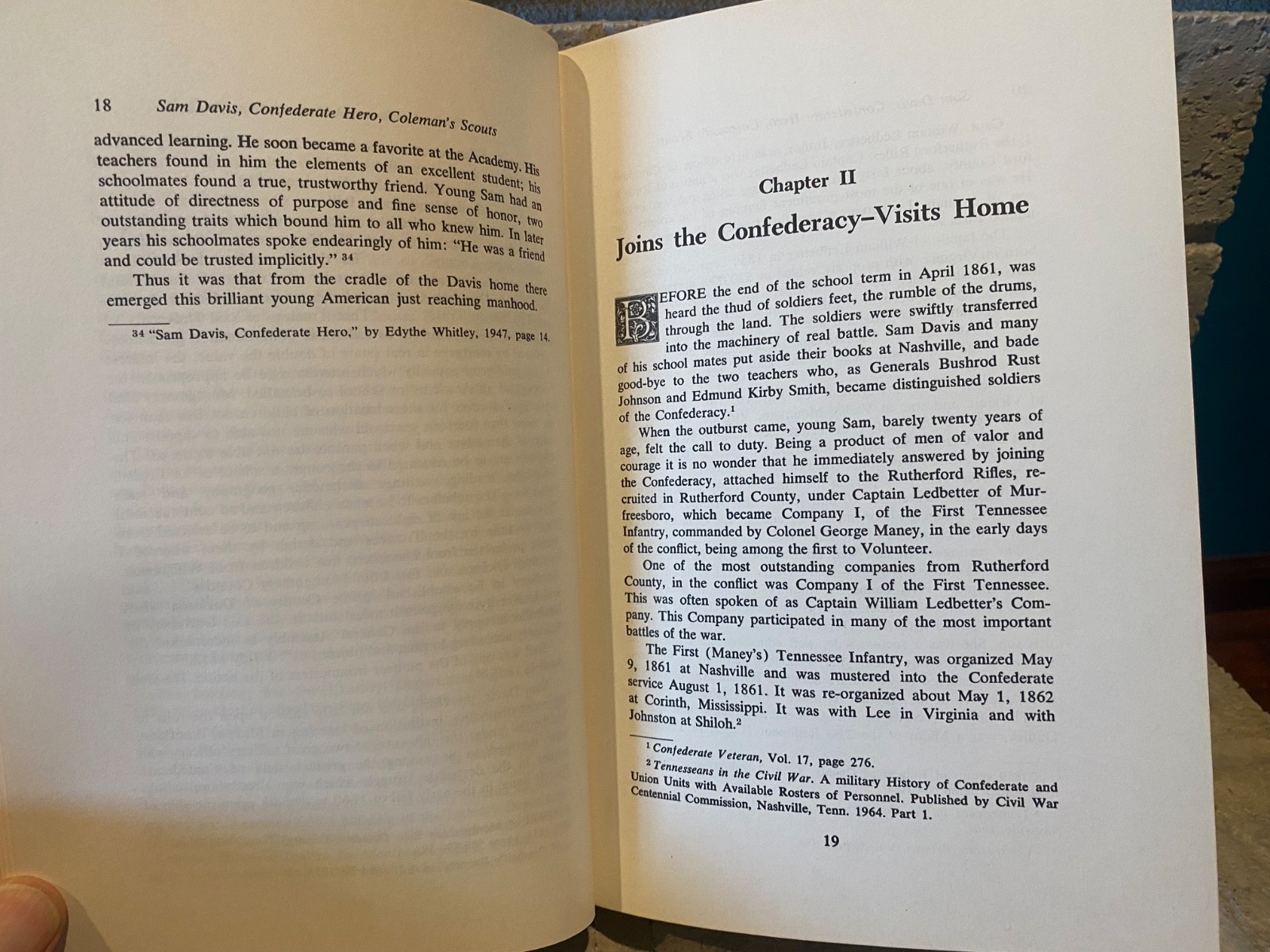 Sam Davis Colemans Scouts by Edythe Johns Rucker Whitley