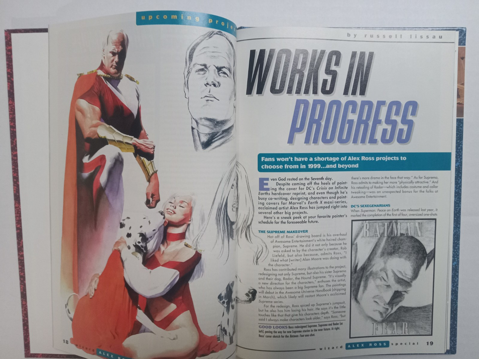 Wizard Alex Ross Wizard Millennium Edition (1999) Hardcover Book & Open Space #0