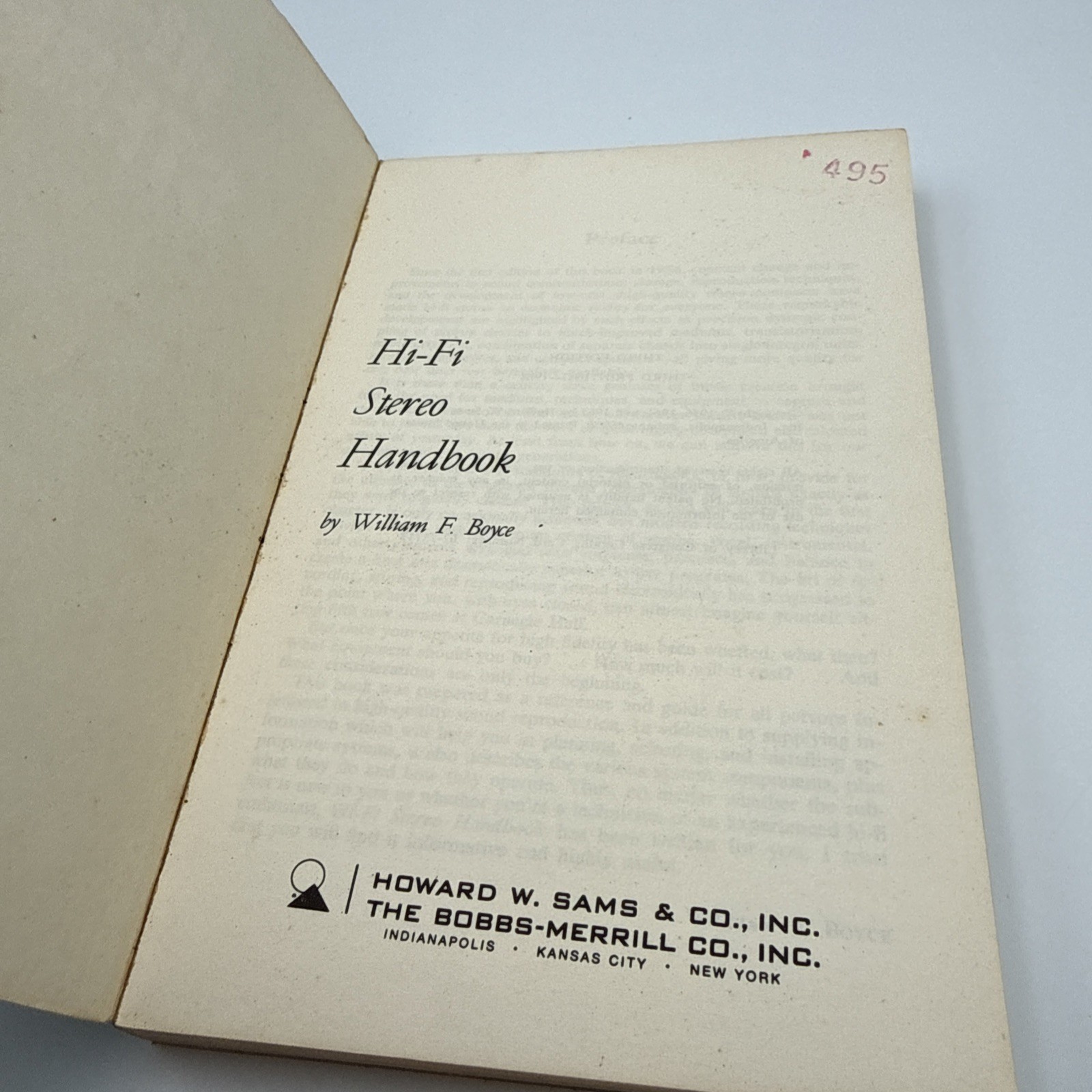 1968 Stereo Hi-fi Hand Book by William F. Boyce 300 pages