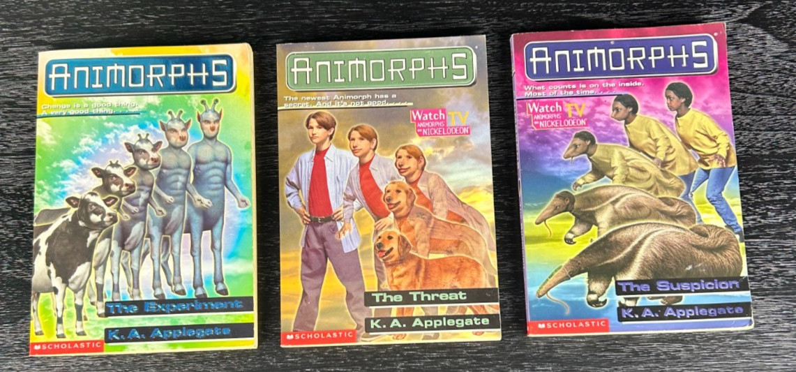 K. A. Applegate Lot of 3 Animorphs Series Paperbacks – The Experiment
