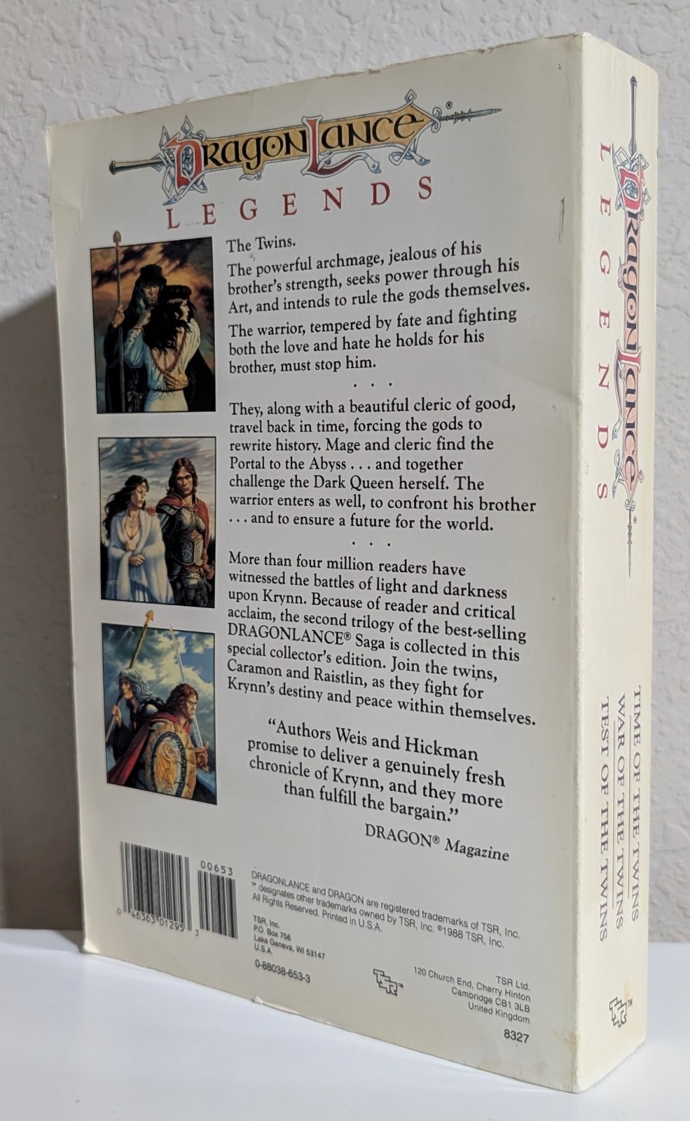 Dragonlance = Weis & Hickman = LEGENDS = collector’s edition softcover 1st 1988