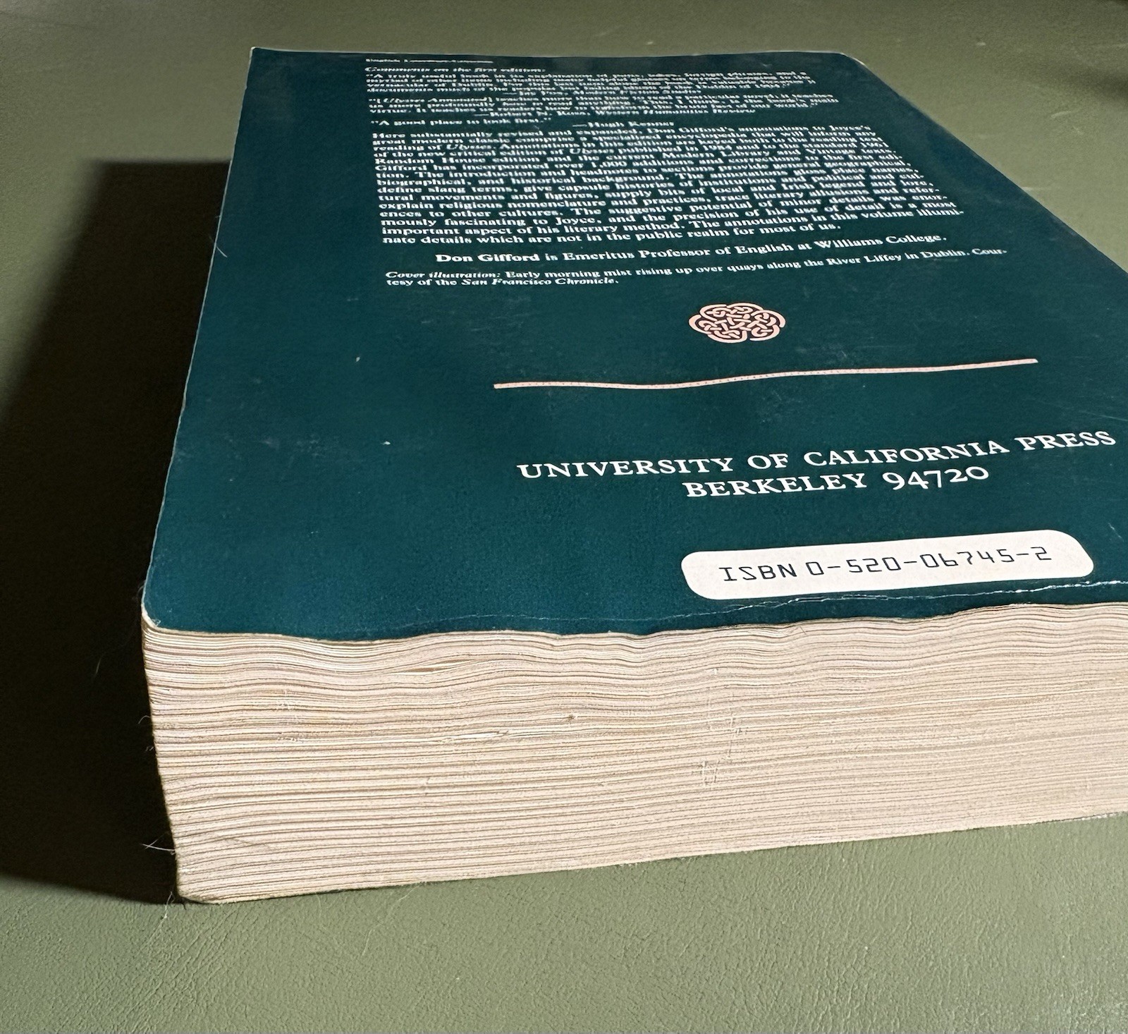 don gifford ULYSSES ANNOTATED revised and expanded 1988 second edition