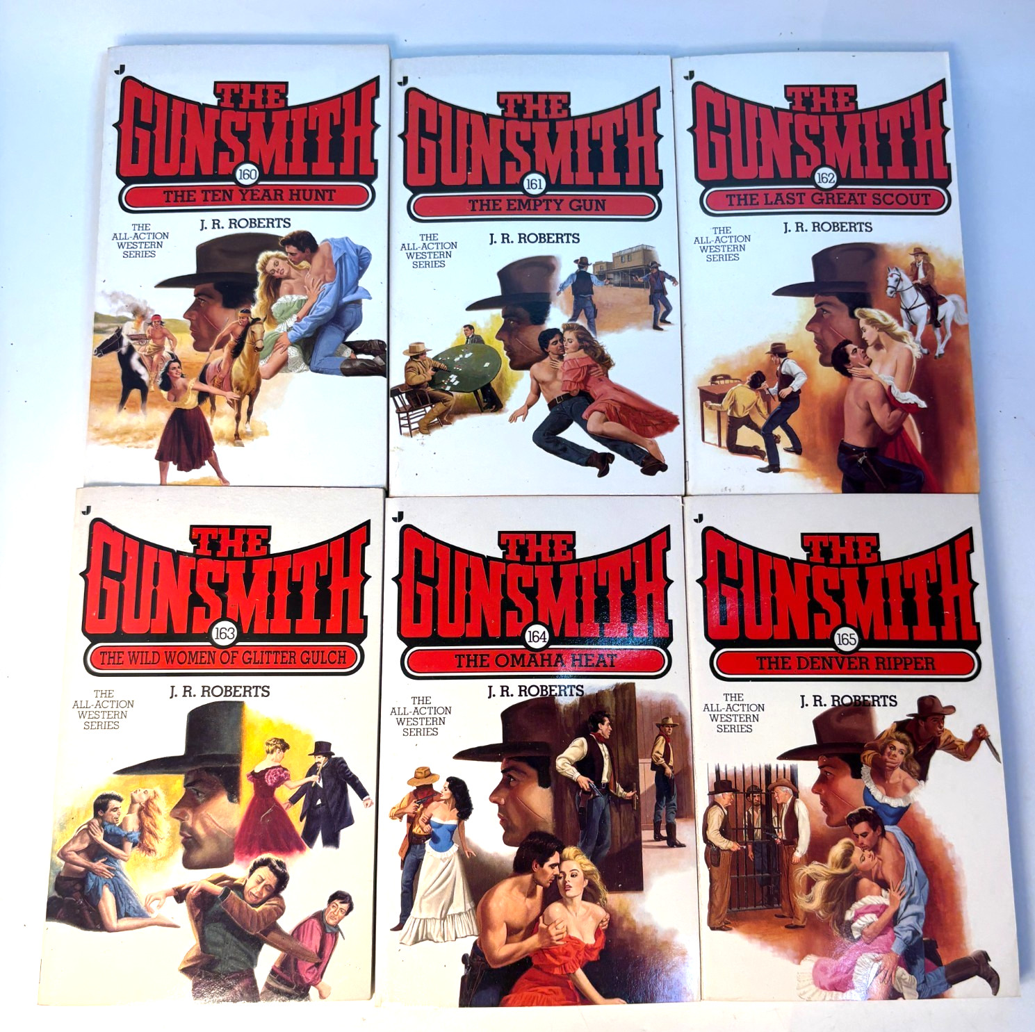 The Gunsmith Series – JR Roberts Lot of 9 Paperbacks Vols. #160-168