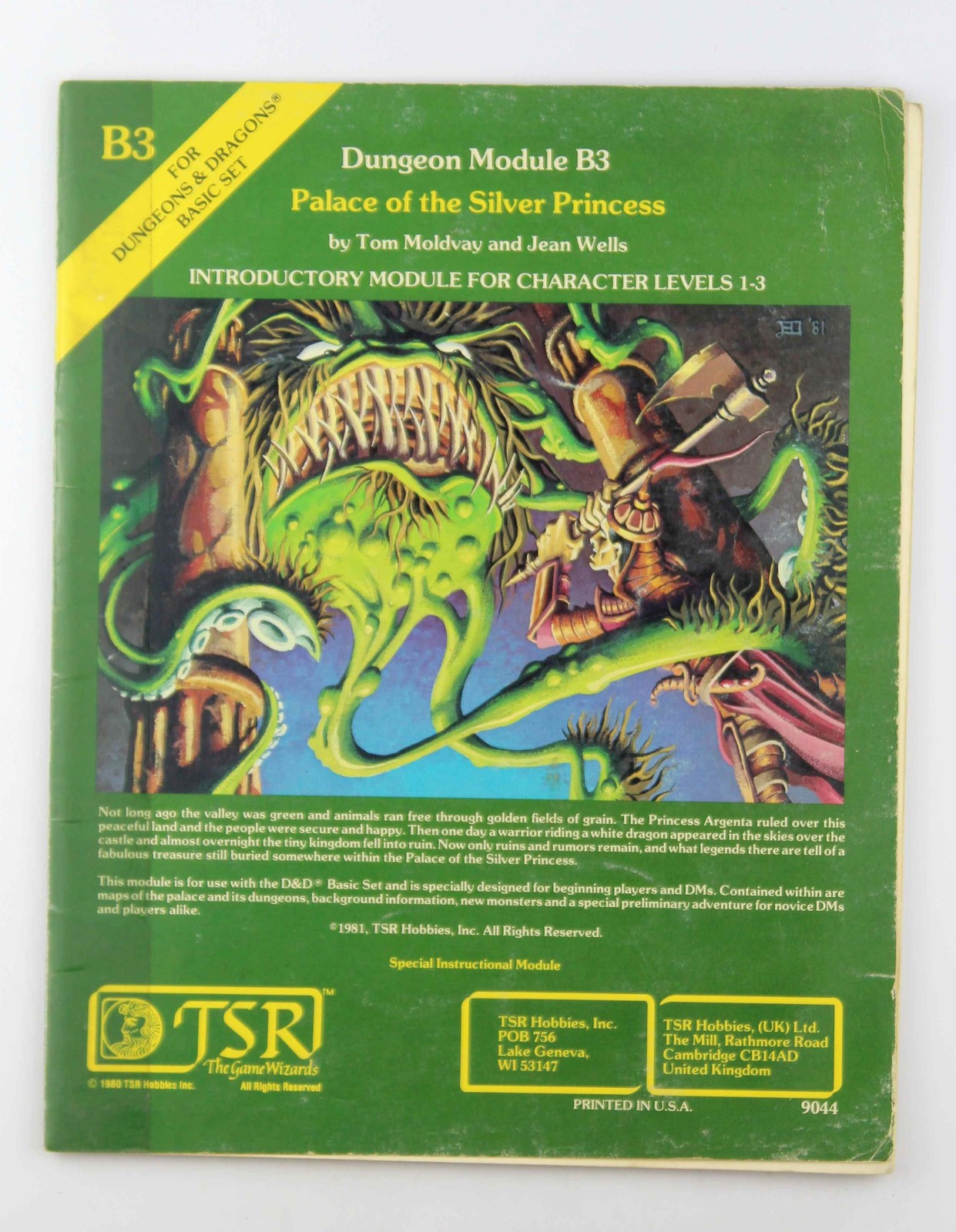 Palace of the Silver Princess (AD&D Fantasy Roleplaying, Module B3) Jean Wells,