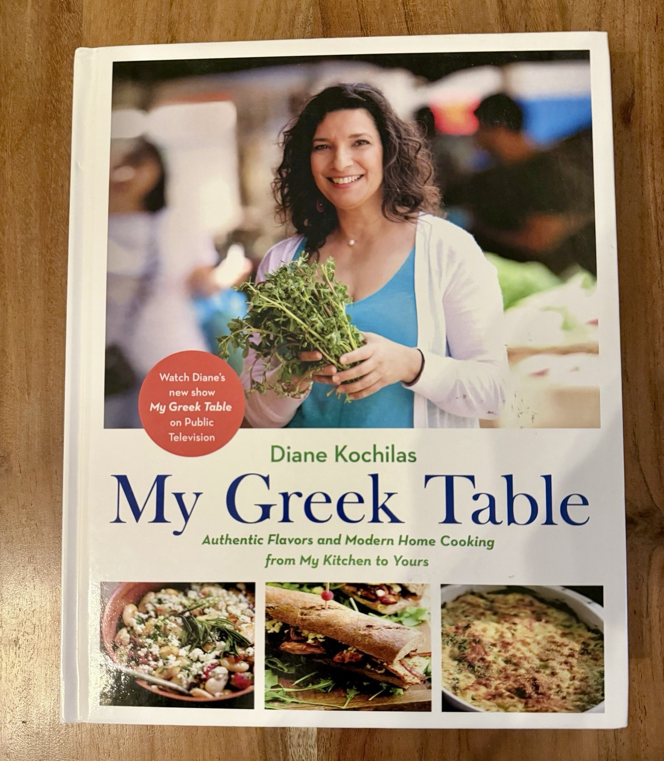 Diane Kochilas My Greek Table Hardcover Illustrated Greek Cooking Cookbook