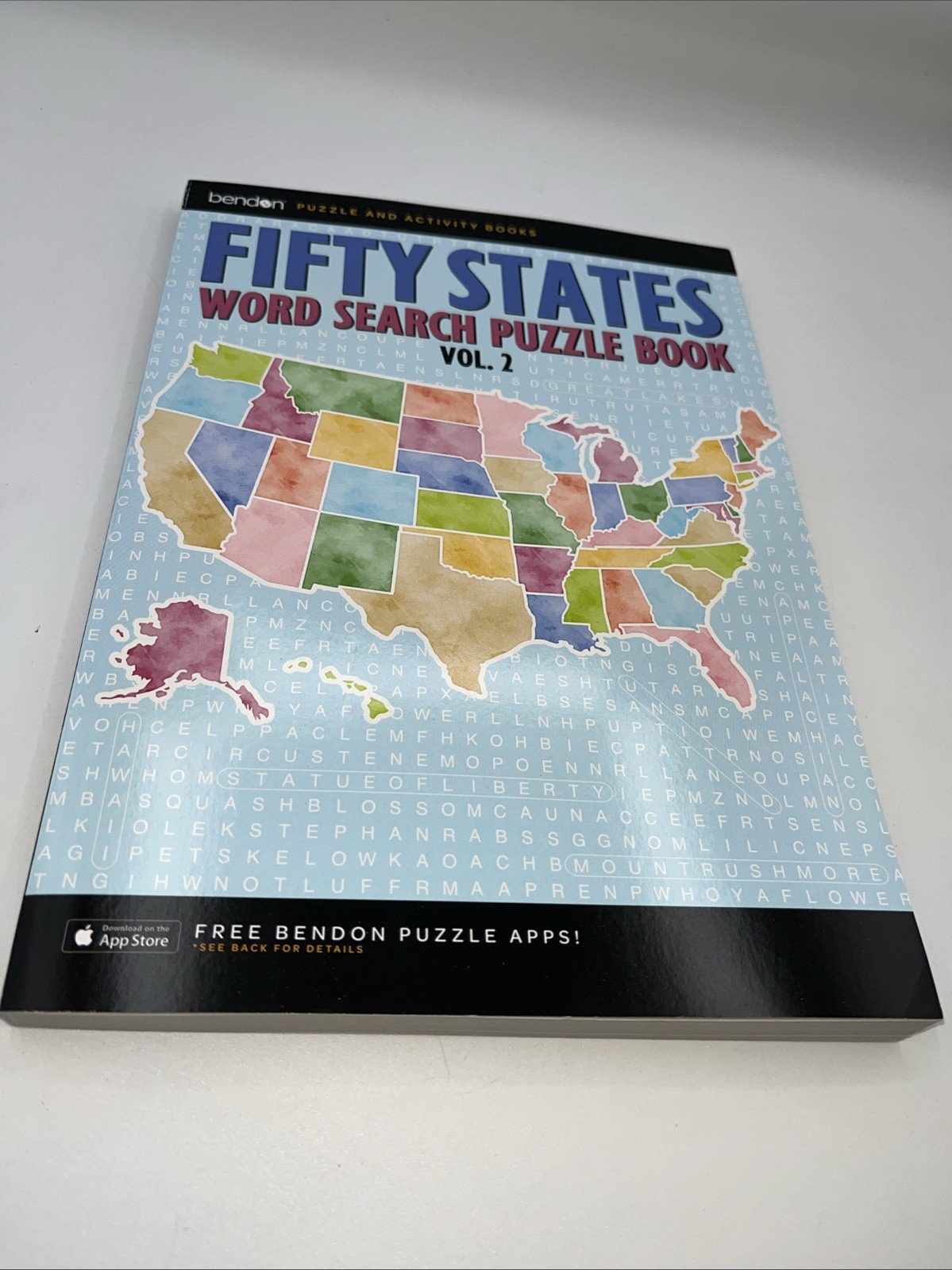 BENDON Fifty States Word Search Puzzle Book (Vol. 2)