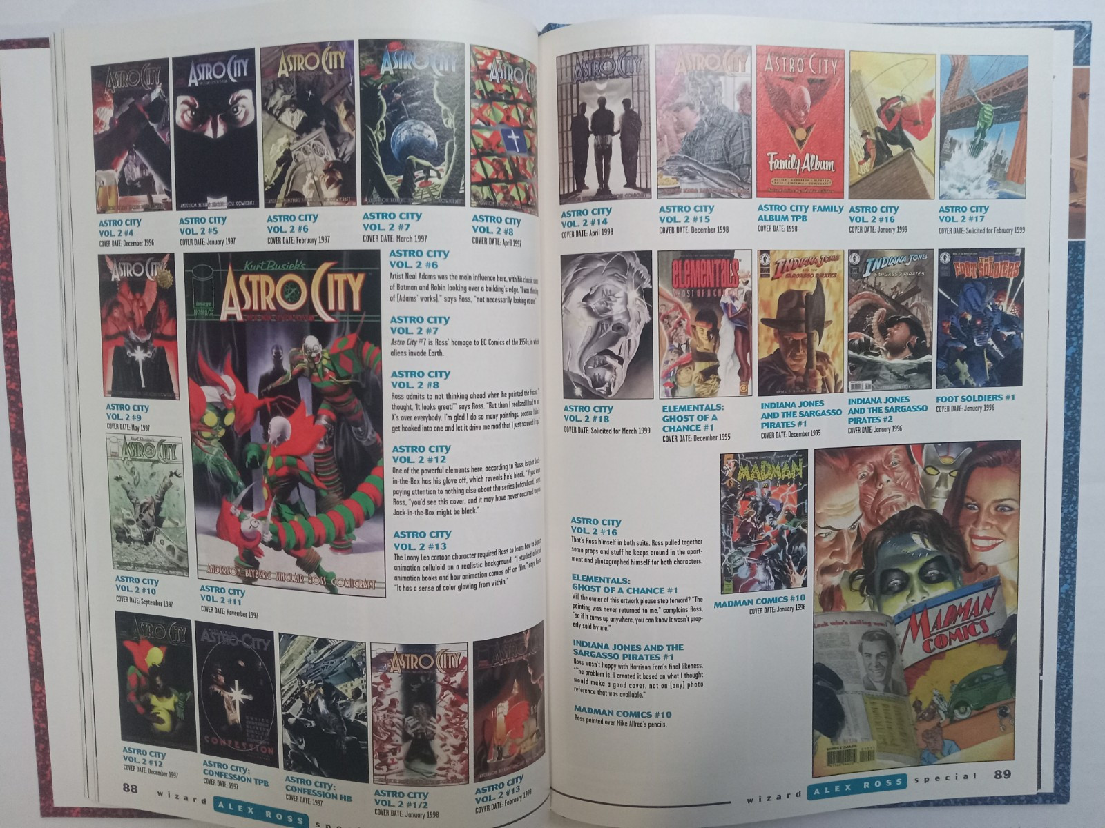 Wizard Alex Ross Wizard Millennium Edition (1999) Hardcover Book & Open Space #0