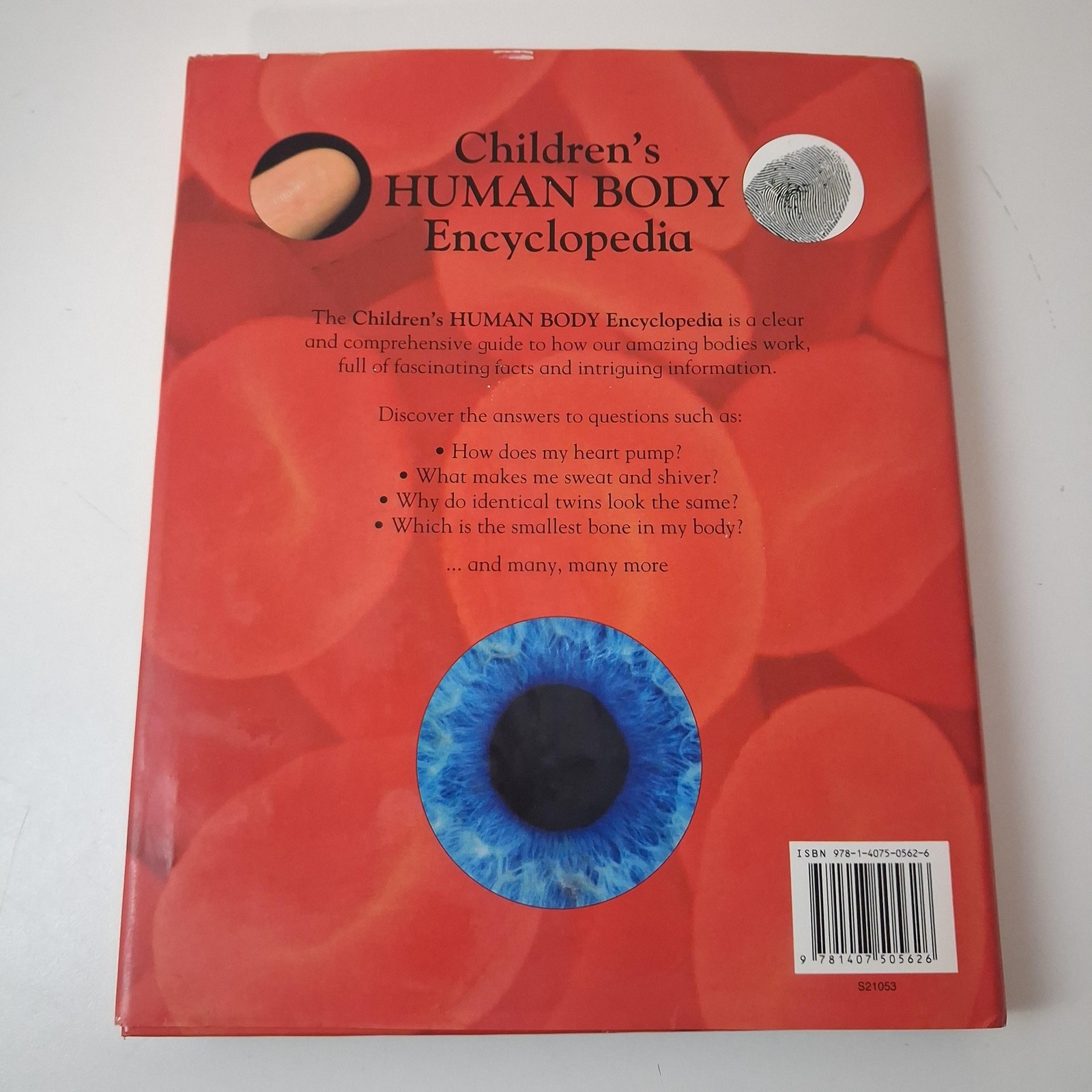Children’s Human Body Encyclopedia Steve Parker Kids Science Book Hardcover