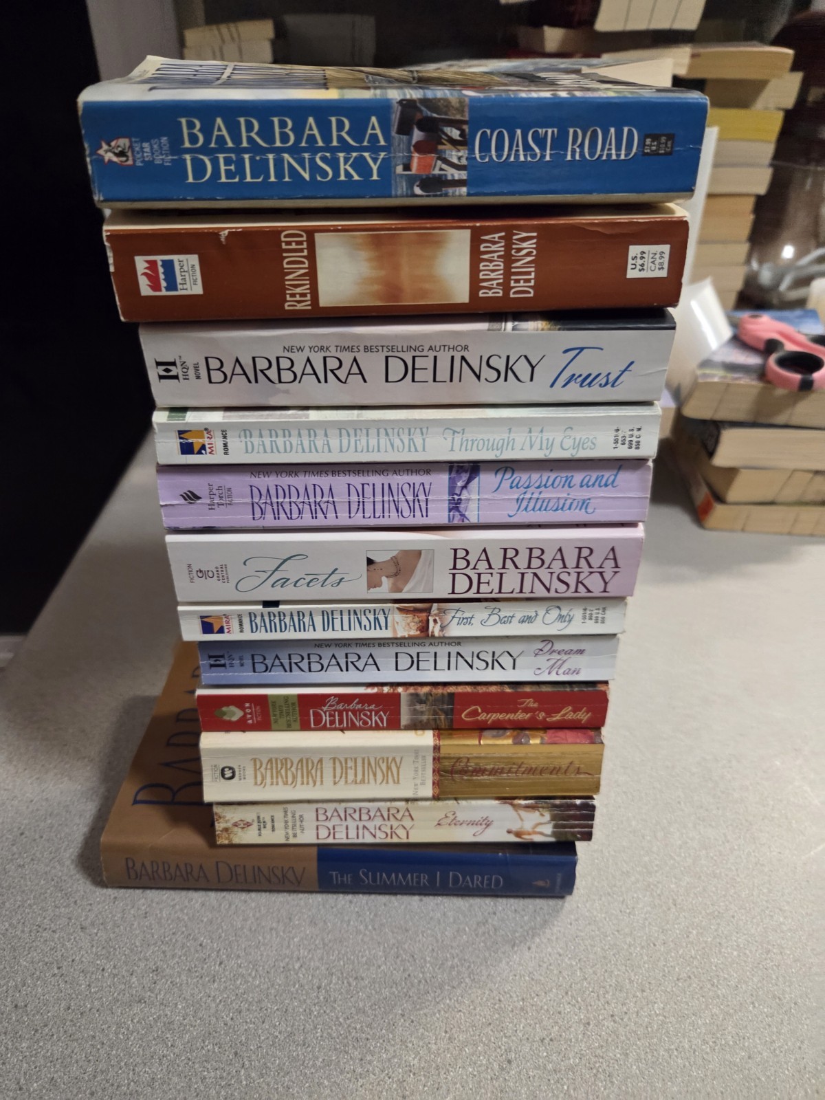 Barbara Delinsky Lot Of 12 Books. HC & PB. Romance Many 2-in-1 =16 Stories.
