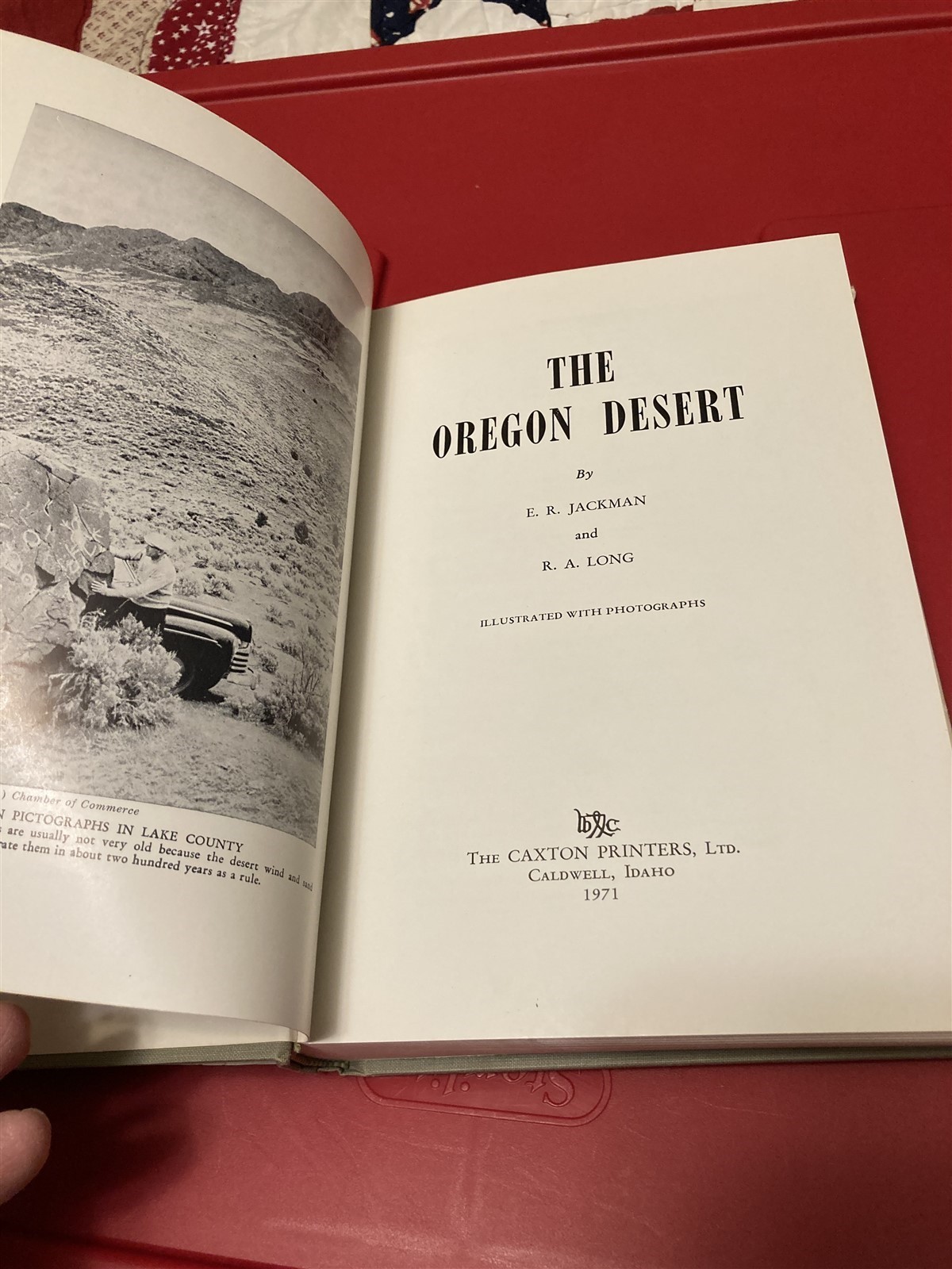1971 hc, The Oregon Desert, E.R. Jackman and R.A. Long, 118 photos.