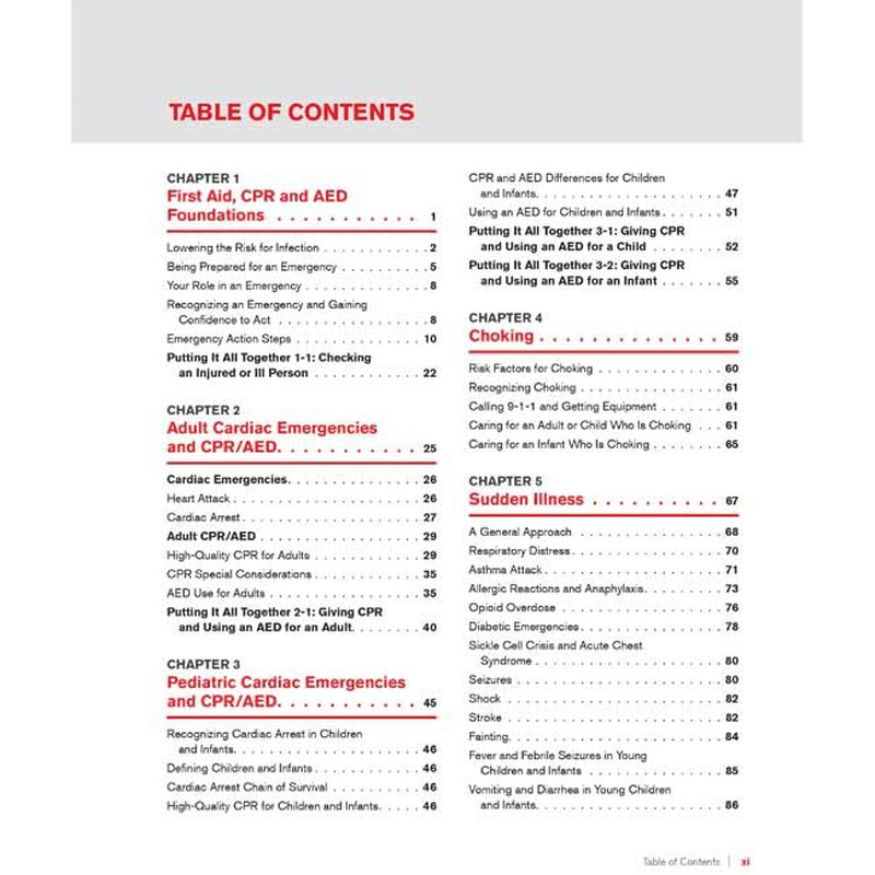 American Red Cross First Aid/Cpr/Aed Participant’S Manual, Revision 2025