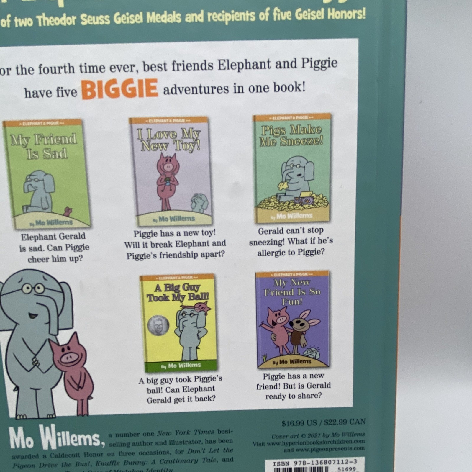 Mo Willems Elephant and Piggie Series Kids Books Lot of 6 Hardbacks, 13 Stories!