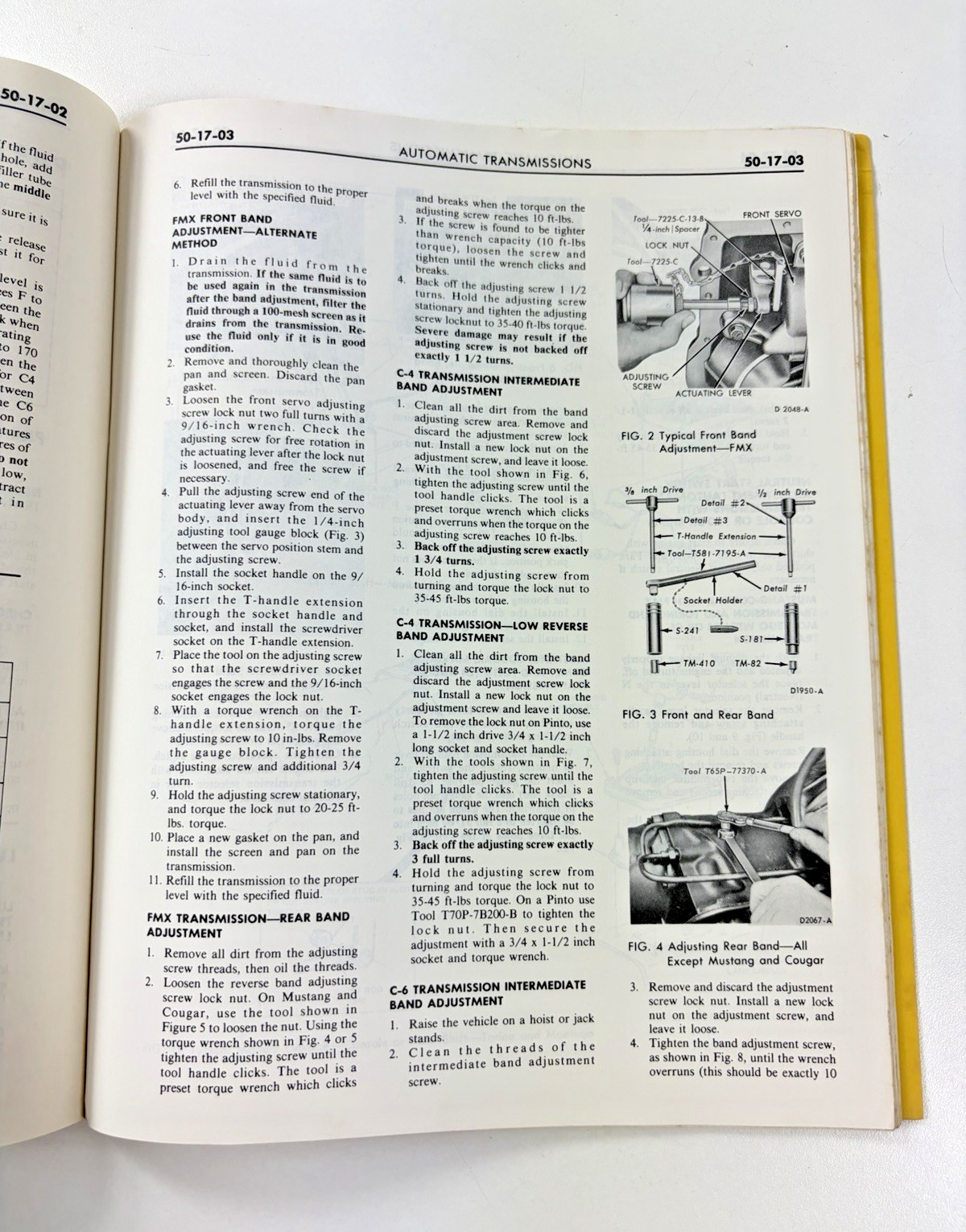 1973 Ford Factory Car Shop Repair Service Manual Volume 1 4 and 5