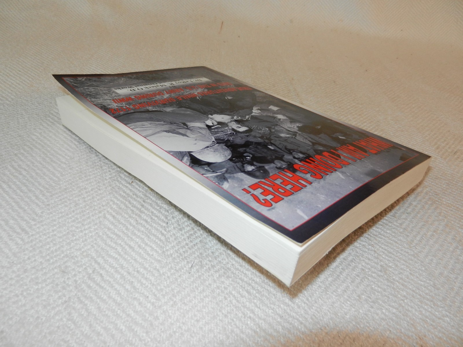 WW II 35th division 137th Infantry GI Medic “WHAT AM I DOING HERE?” Vet Signed
