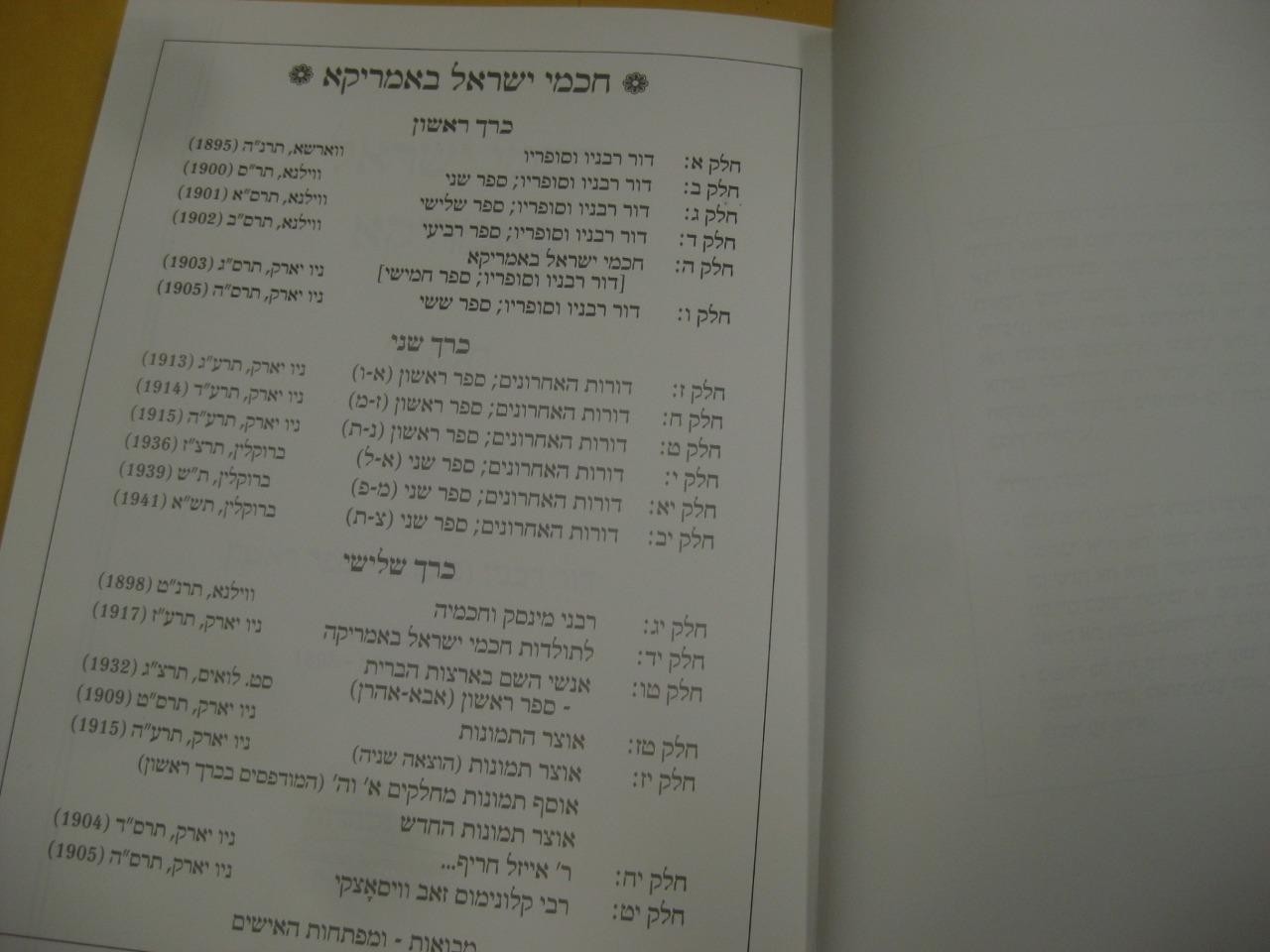New Set חכמי ישראל באמריקא = Chachmei Yisrael b’America by Ben Zion Eisenstadt