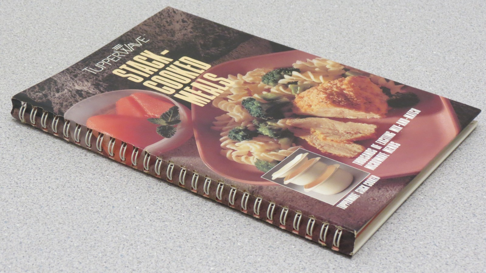 Tupperwave Stack-Cooked Meals – hardcover book with spiral