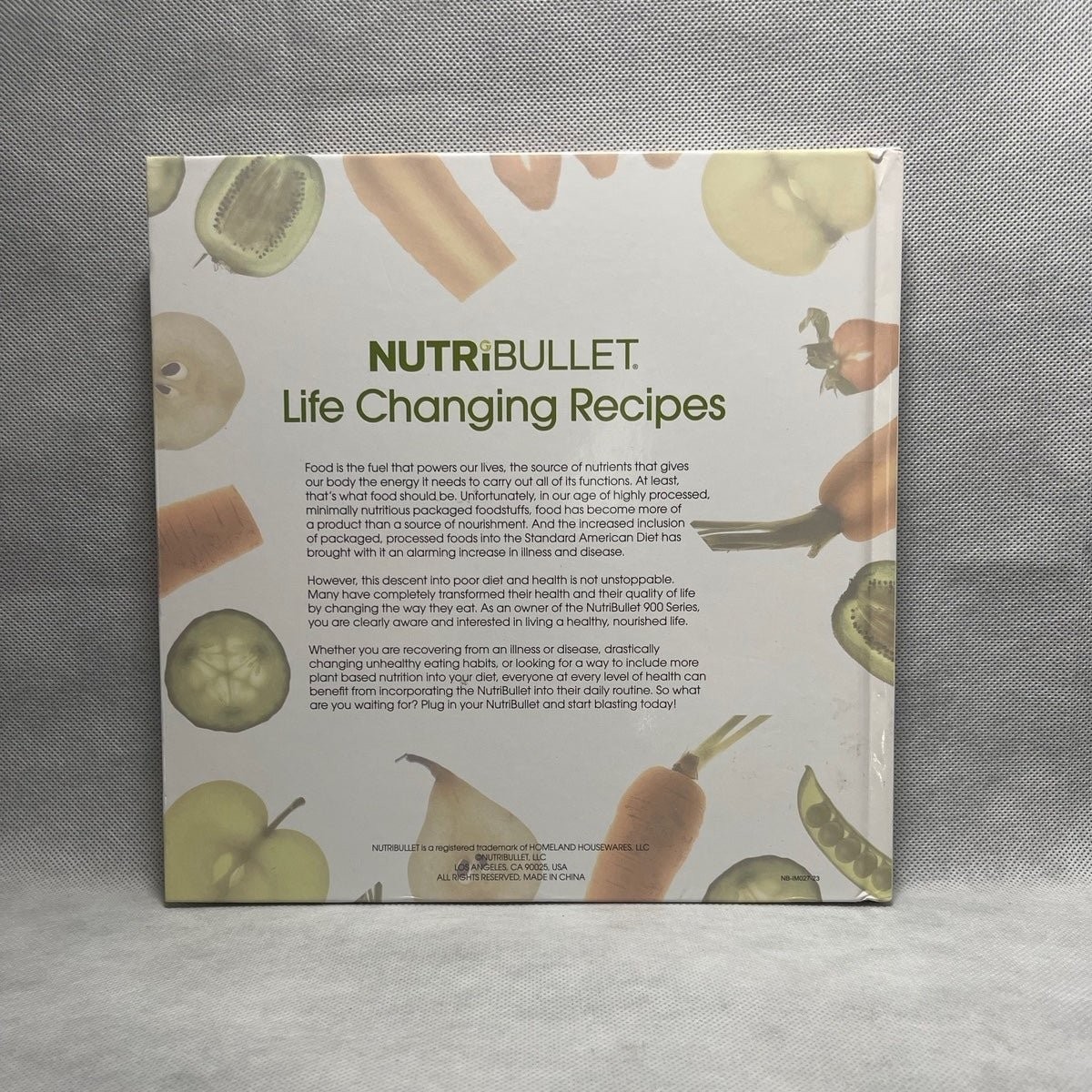 NutriBullet Natural Healing Foods Cookbook Hardcover 210 Pages Health Recipes VG