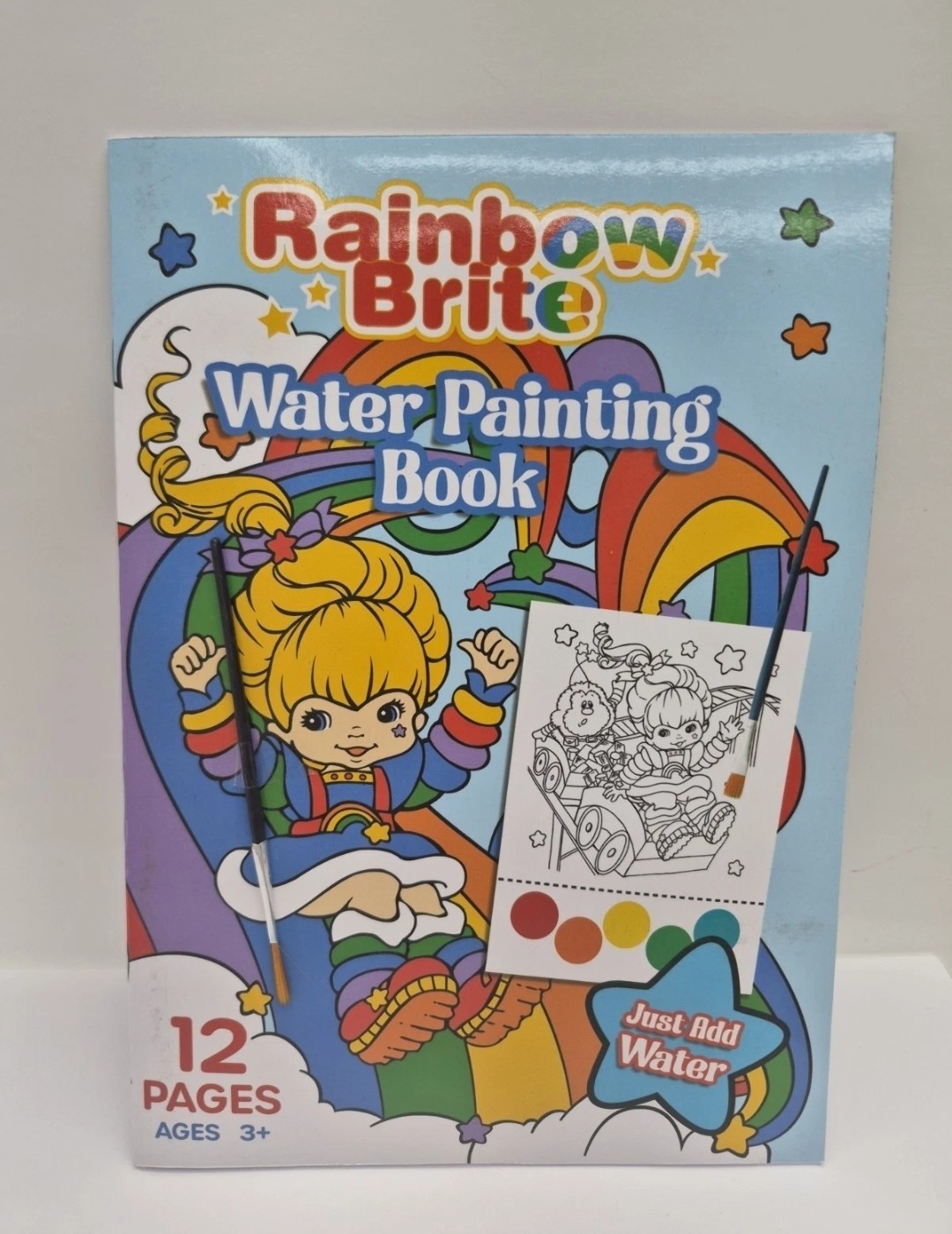 Rainbow Brite Water Painting Book Just Add Water Retro 80s NEW 12 Pages D7