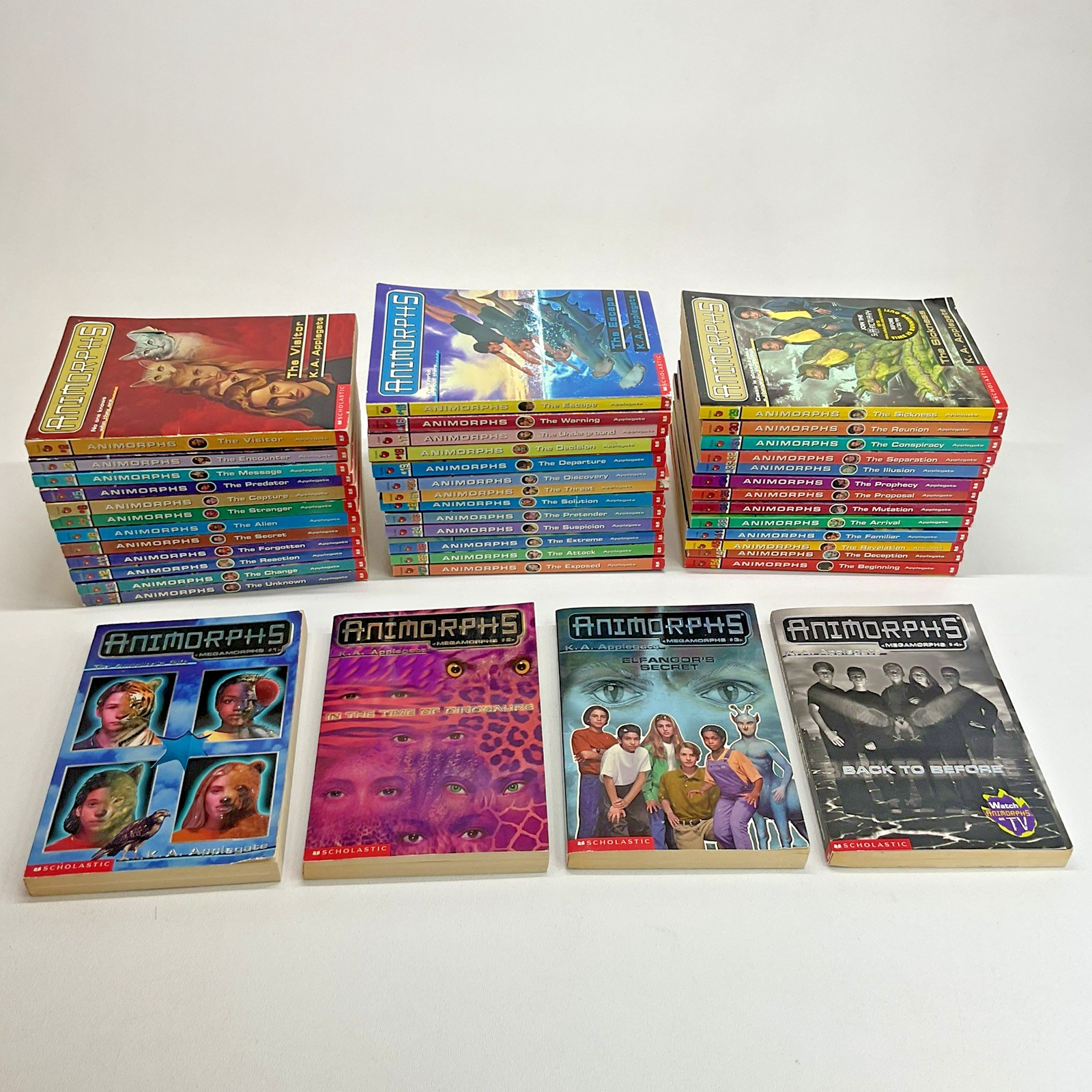 Animorphs Books Lot 42 Vintage Series Set & Megamorphs Applegate 90s Scholastic
