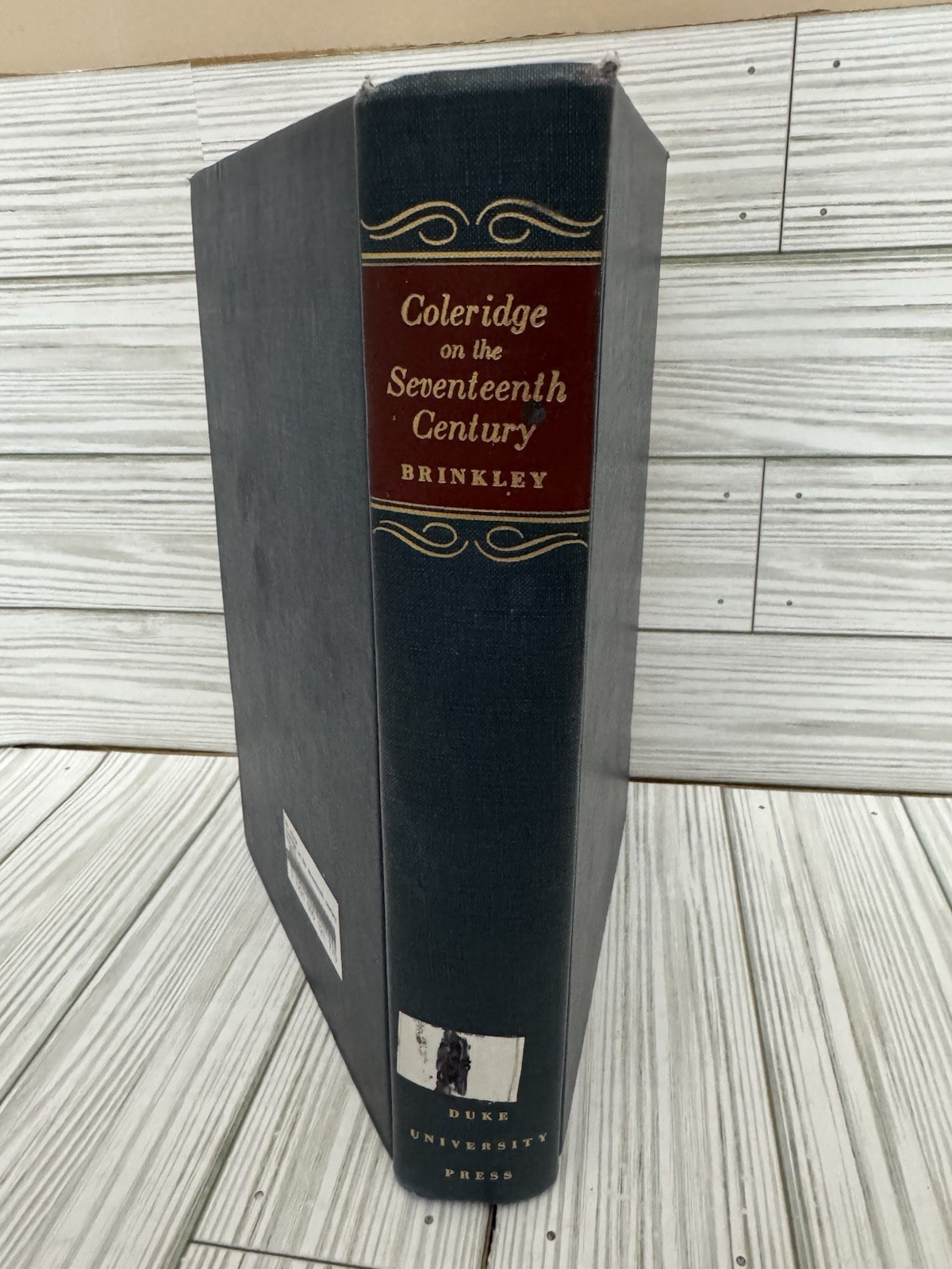 Coleridge on the Seventeenth Century Brinkley 1955 HC Duke Univ Press